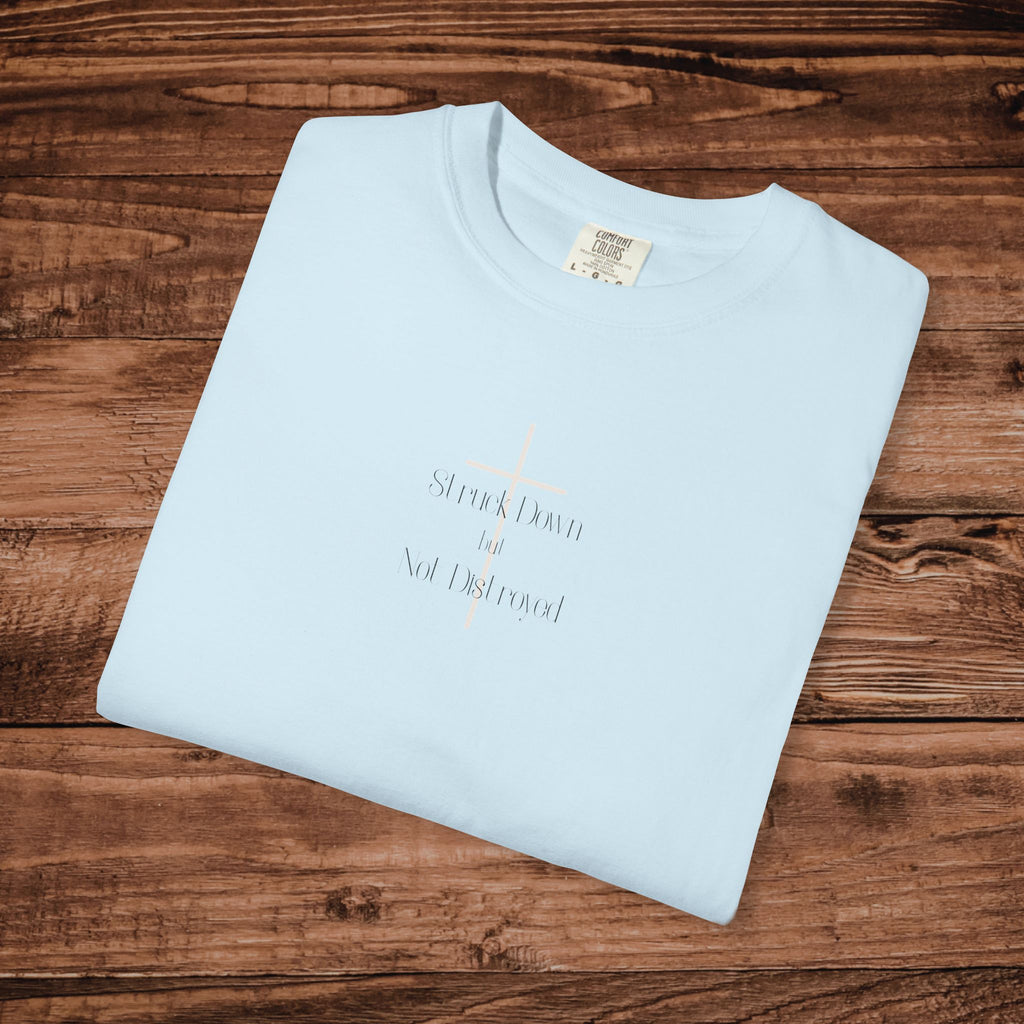 Adult T-shirt | Struck down but not destroyed Cross