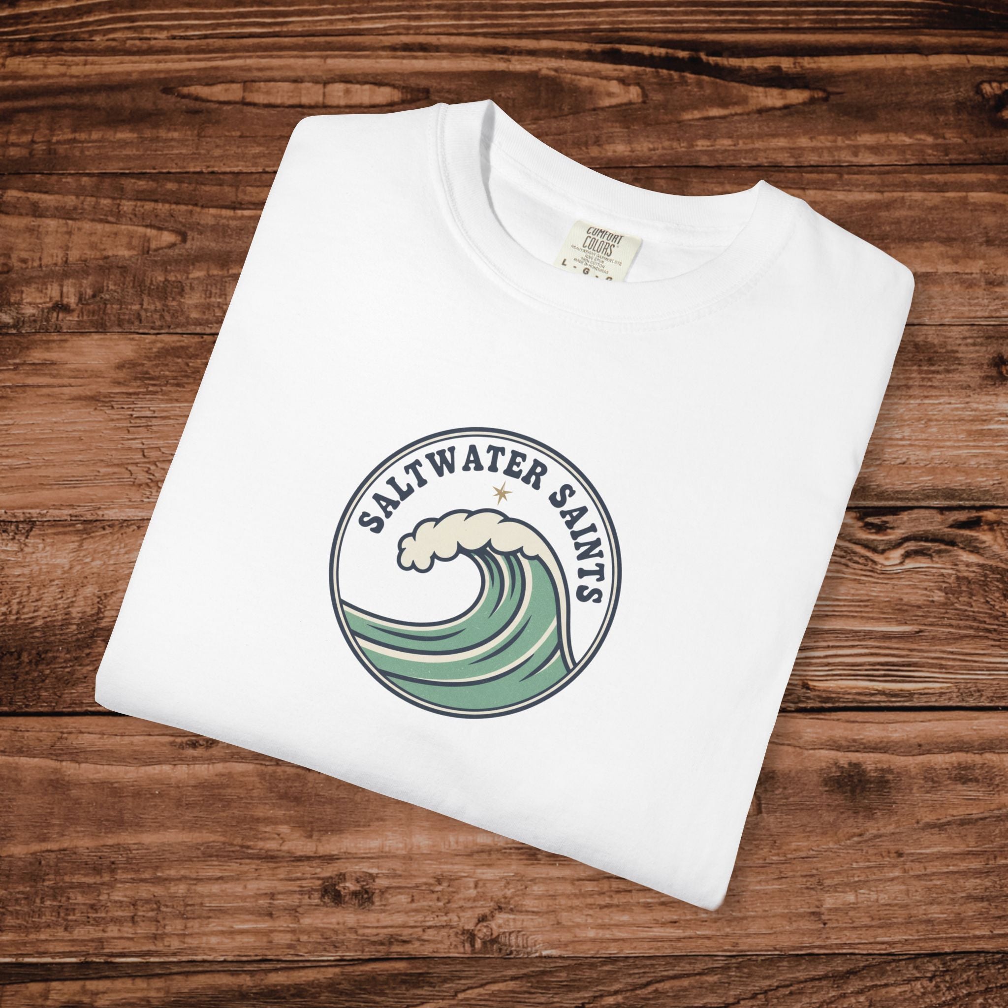 Saltwater Salts Wave Logo T-Shirt | Surf Ocean Graphic Tee
