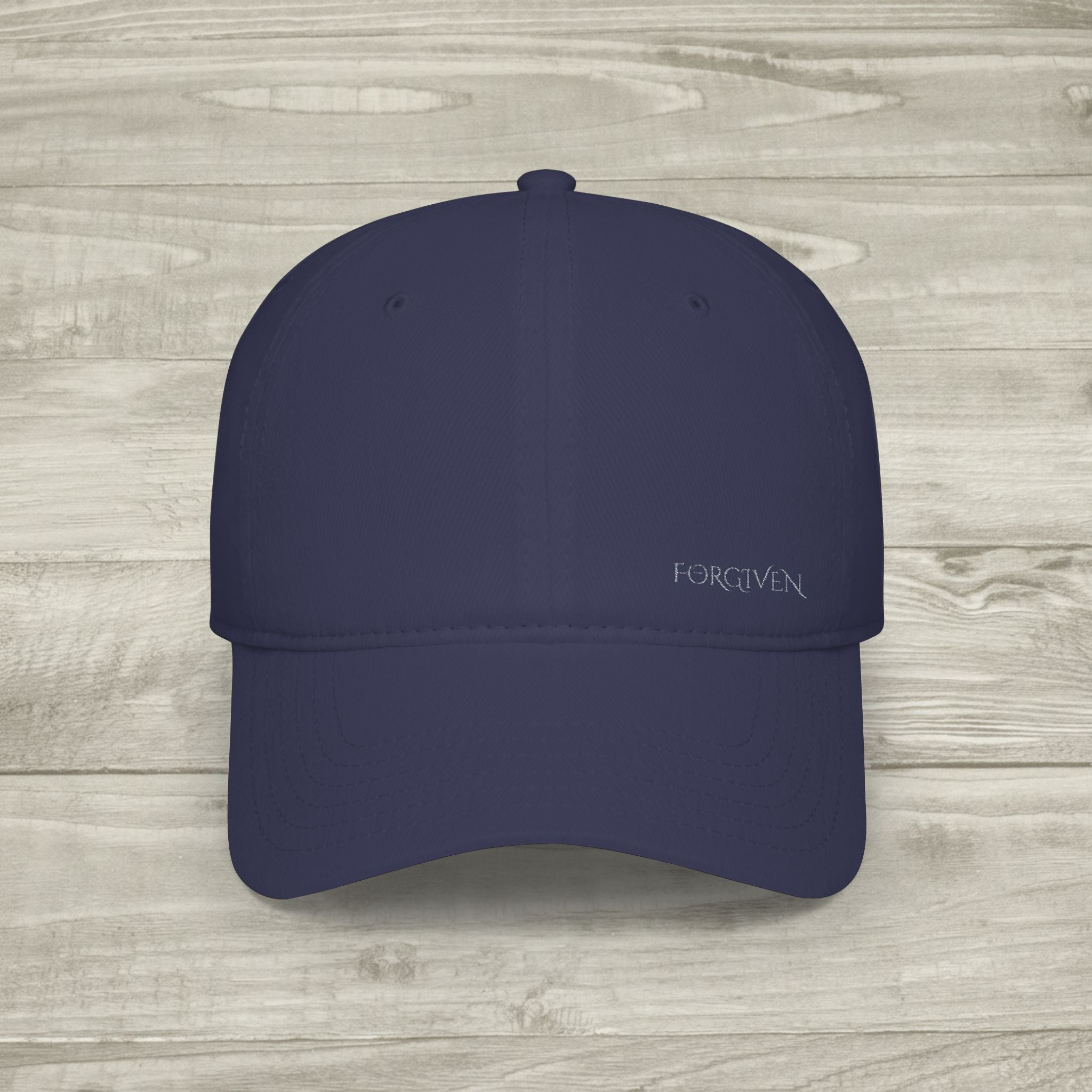 Embroidered Forgiven Hat, Christian Aesthetic Baseball Cap, Minimalist Faith Hat, Religious Streetwear Headwear, Embroidered Cross Cap