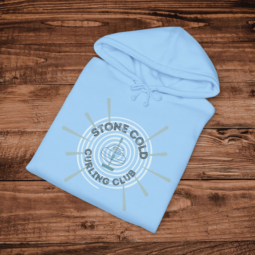 Stone Cold Curling Club Hoodie, Curling Stone Sweatshirt, Minimalist Curling Sweatshirt, Curler Hoodie, Aesthetic Curling Pullover