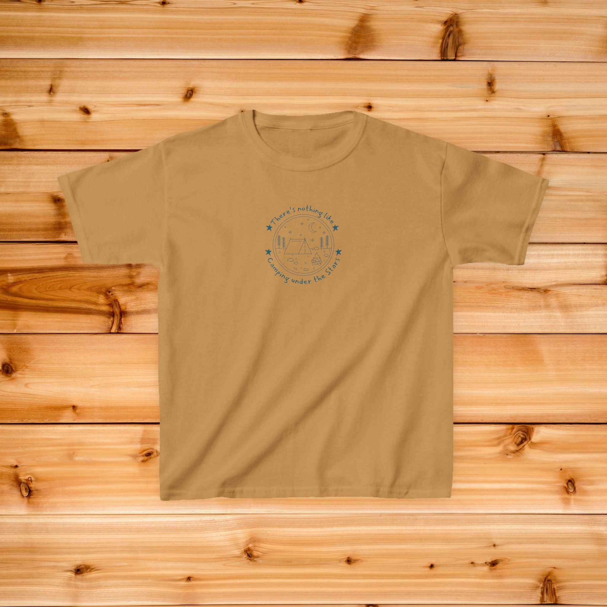 Kids Camping Tshirt | Small Center Print