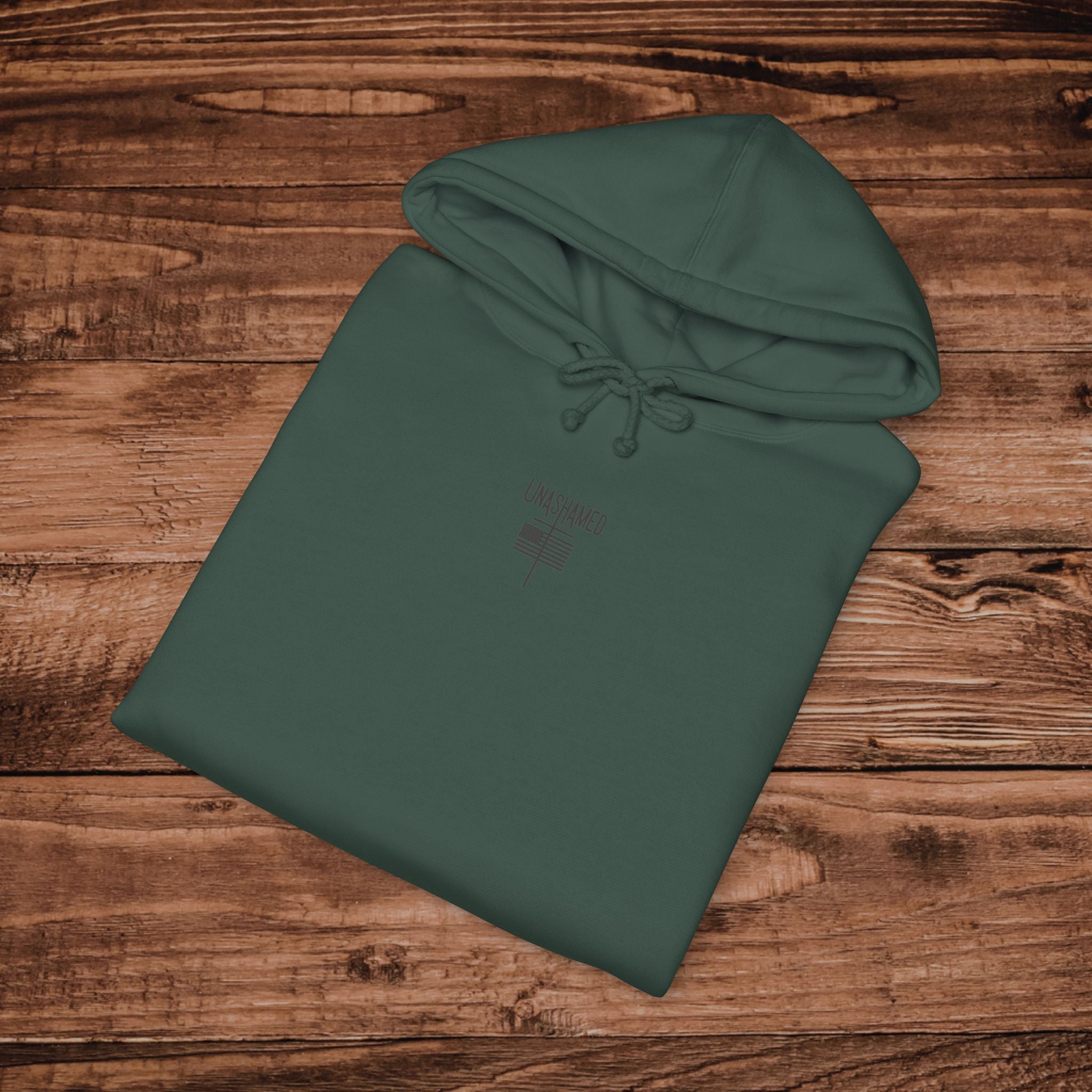 Embroidered Unashamed Flag Cross Hoodie, American Pride, Christian Graphic Hoodie, Aesthetic Patriotic Sweatshirt Sweater