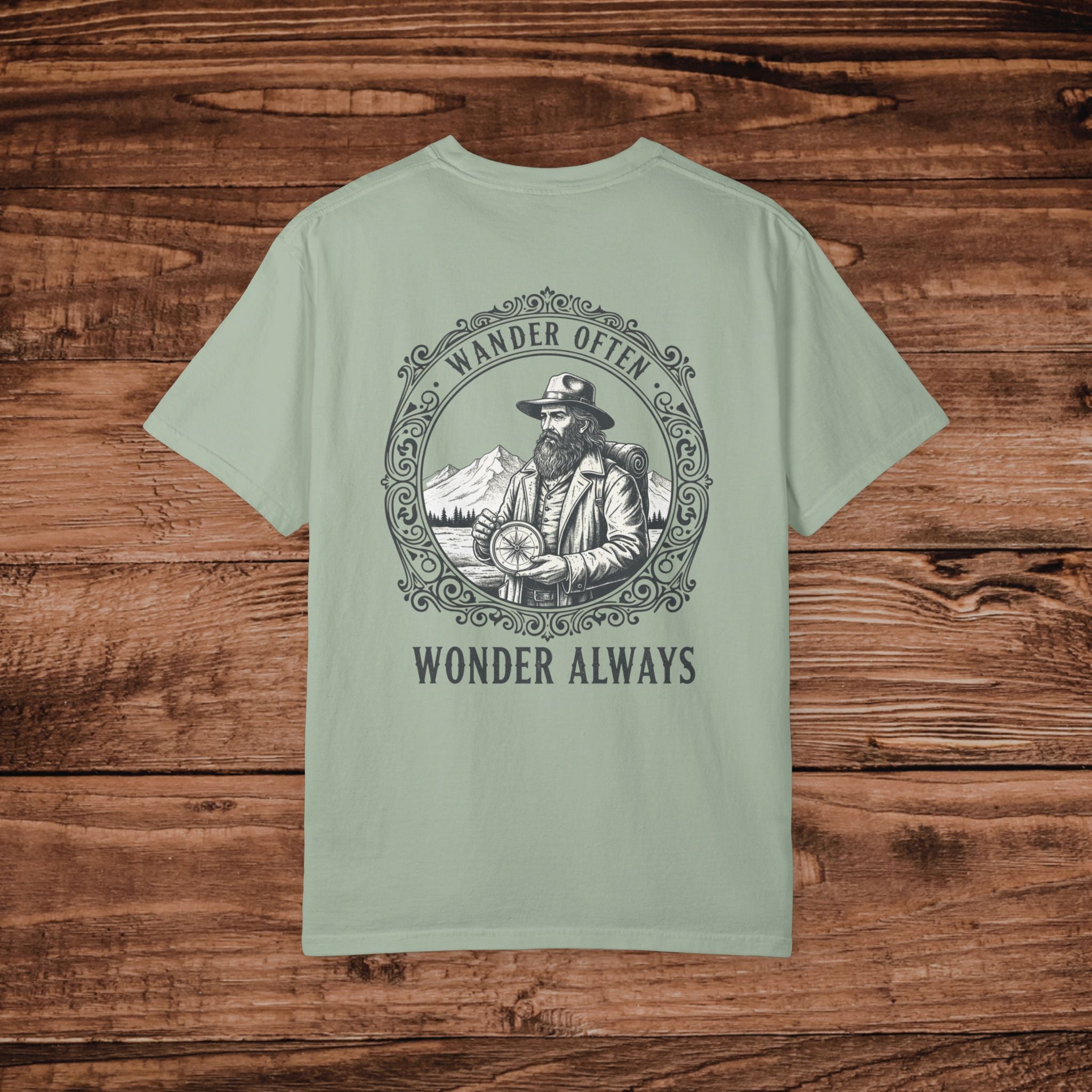 Wander Often Wander Always T-shirt | Explorer Compass Illustration