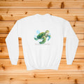 Sea Turtle Illustration Youth Crewneck Sweatshirt | Kids Turtle Art
