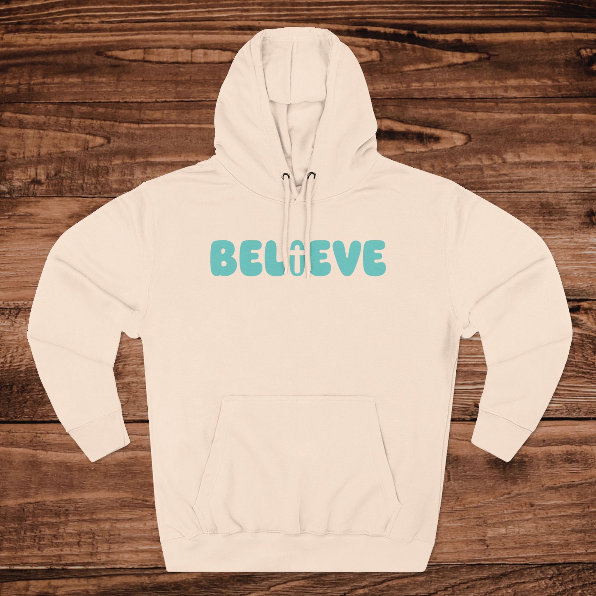Believe word art Hoodie Inspirational sweatshirt