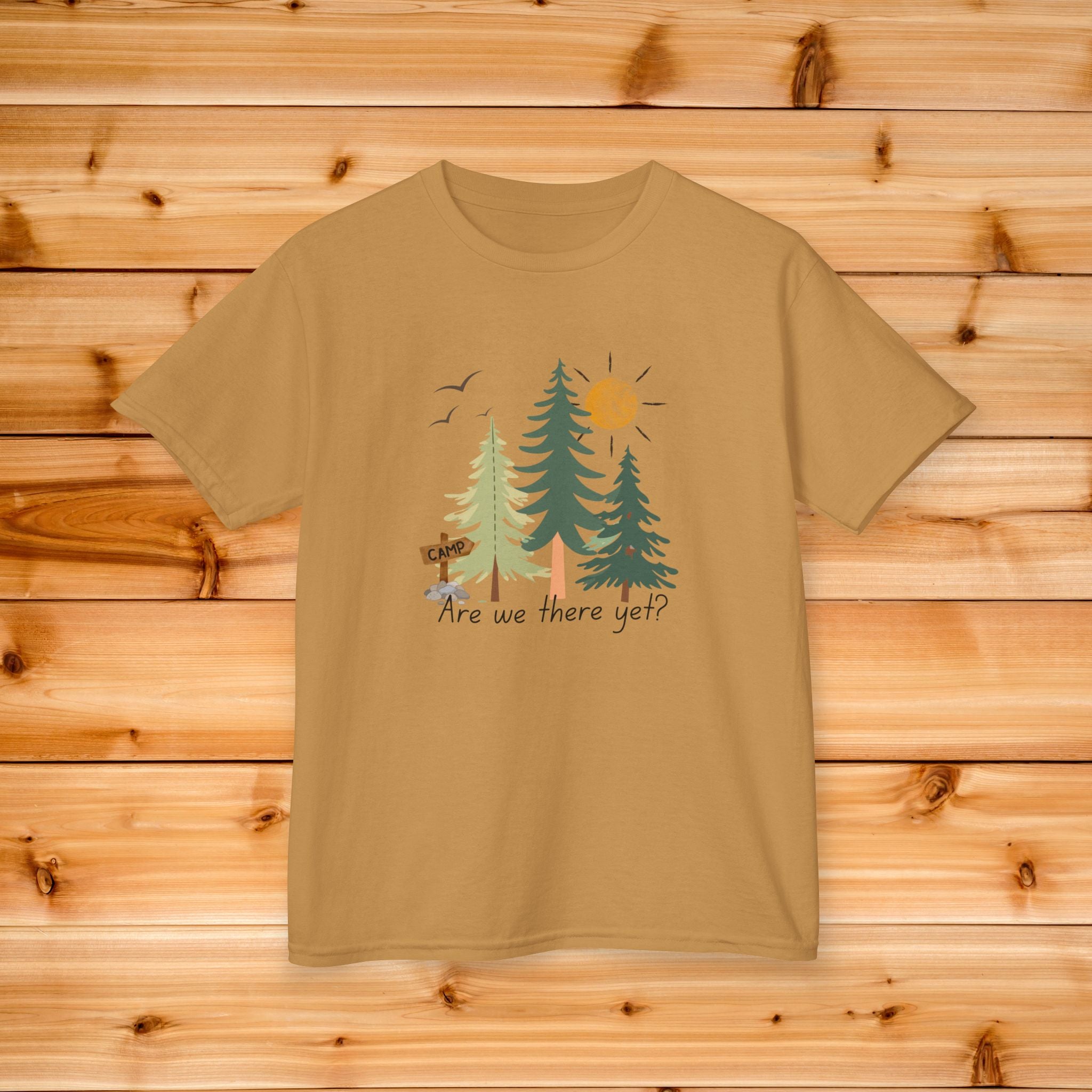 Kids Are We There Yet Summer Tee | Camping Kids Graphic Tshirt, Nature Kids Tee, Kids Vacation Tee, Kids Cabin Tshirt, Summer Camp Tee