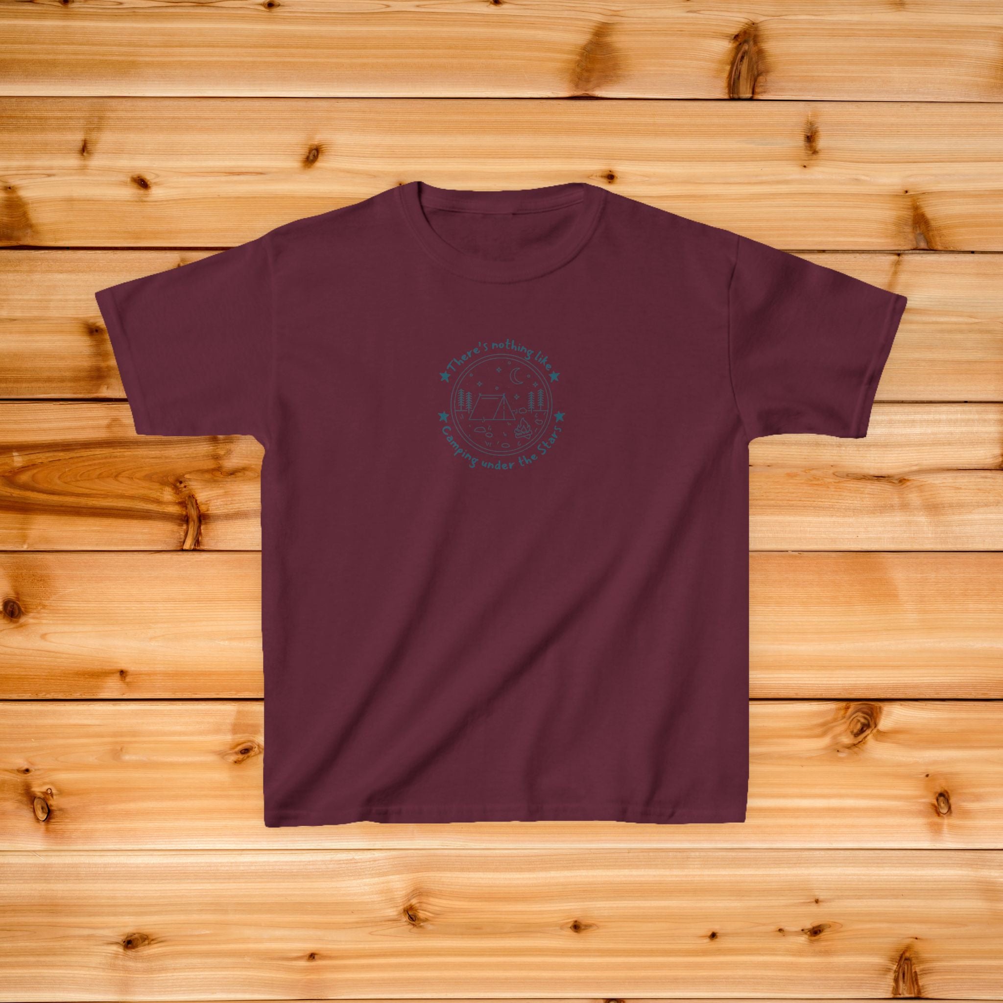Kids Camping Tshirt | Small Center Print