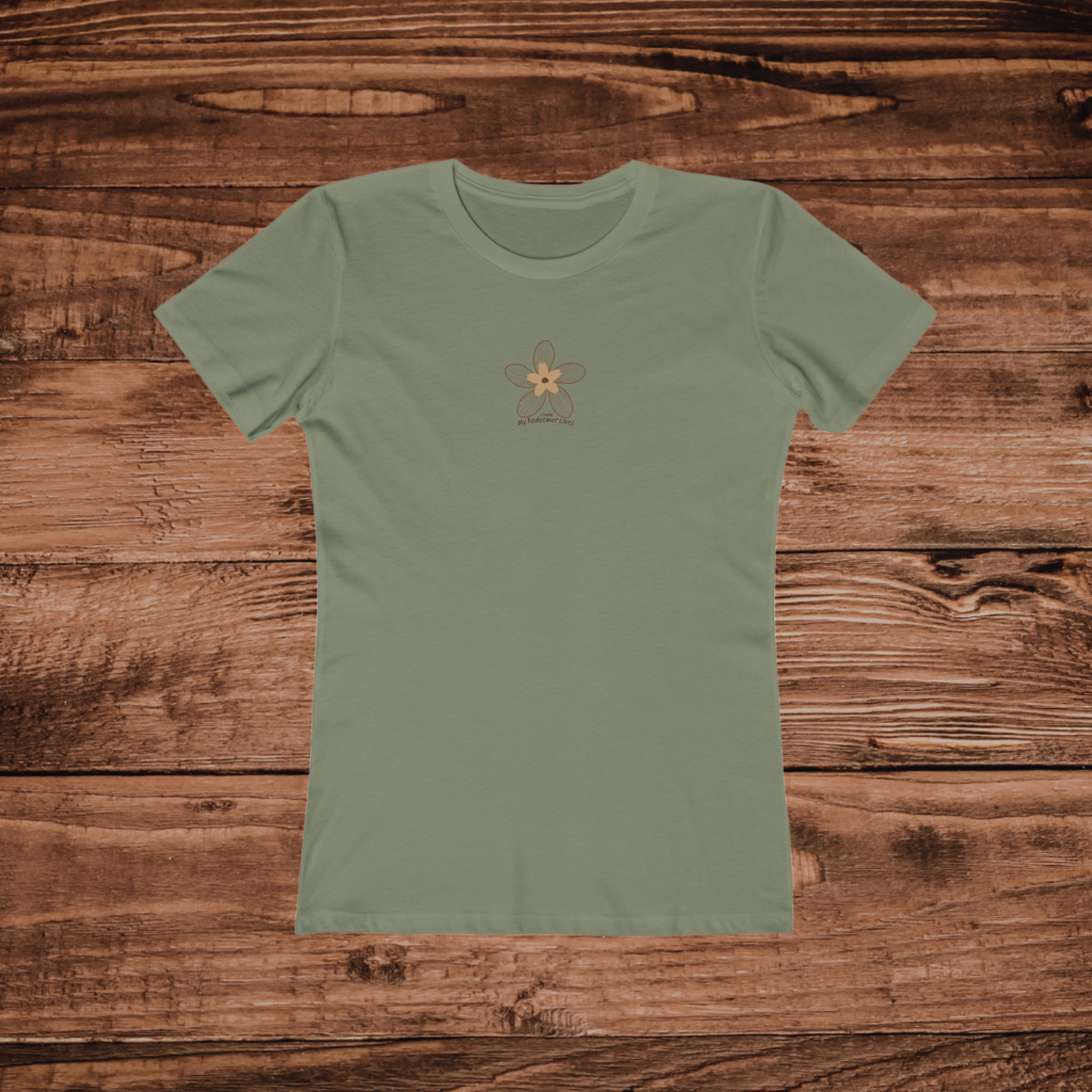 Daisy Boyfriend Tee My Redeemer Lives