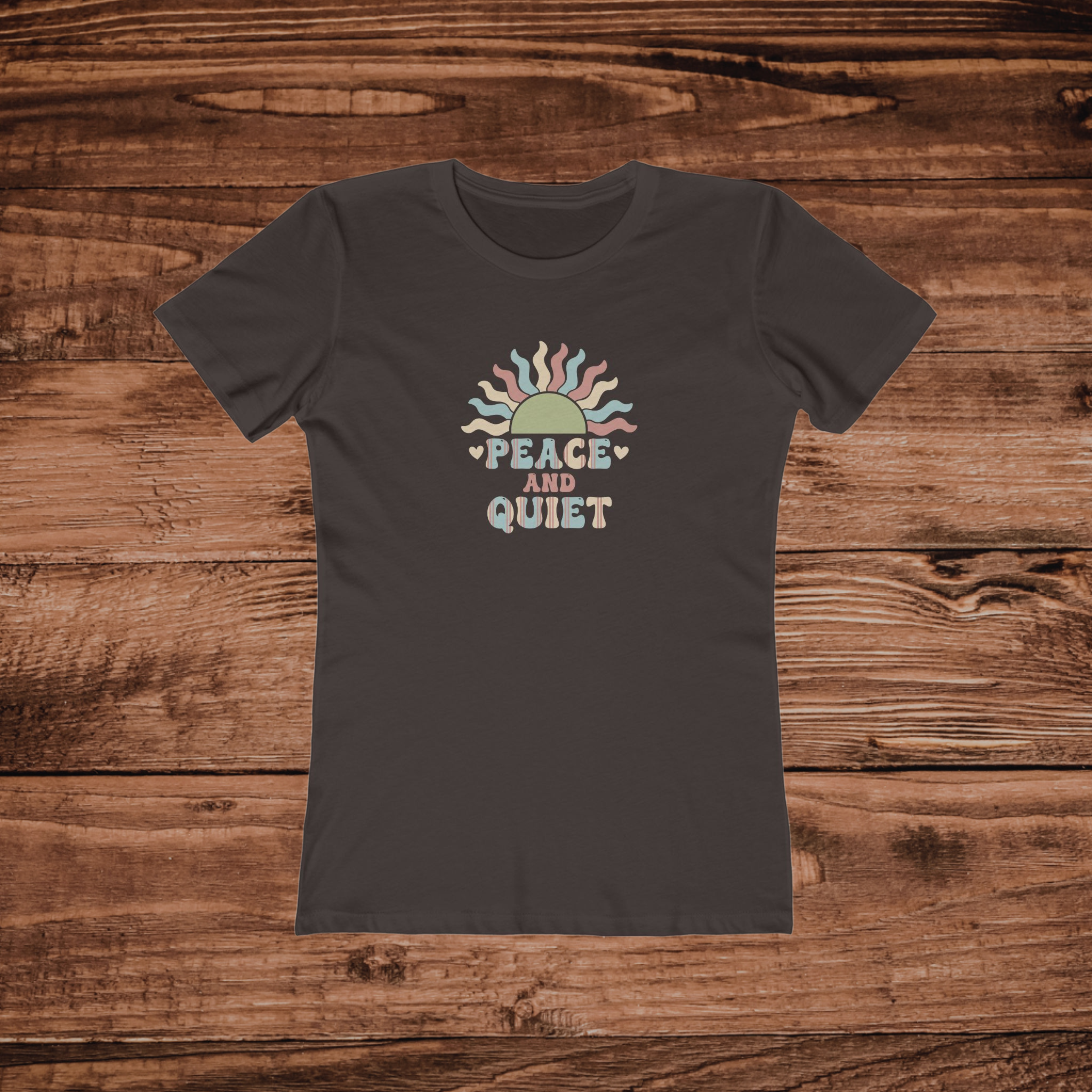 Peace and Quiet Sunburst T-Shirt | Retro Vibes, Graphic Tee