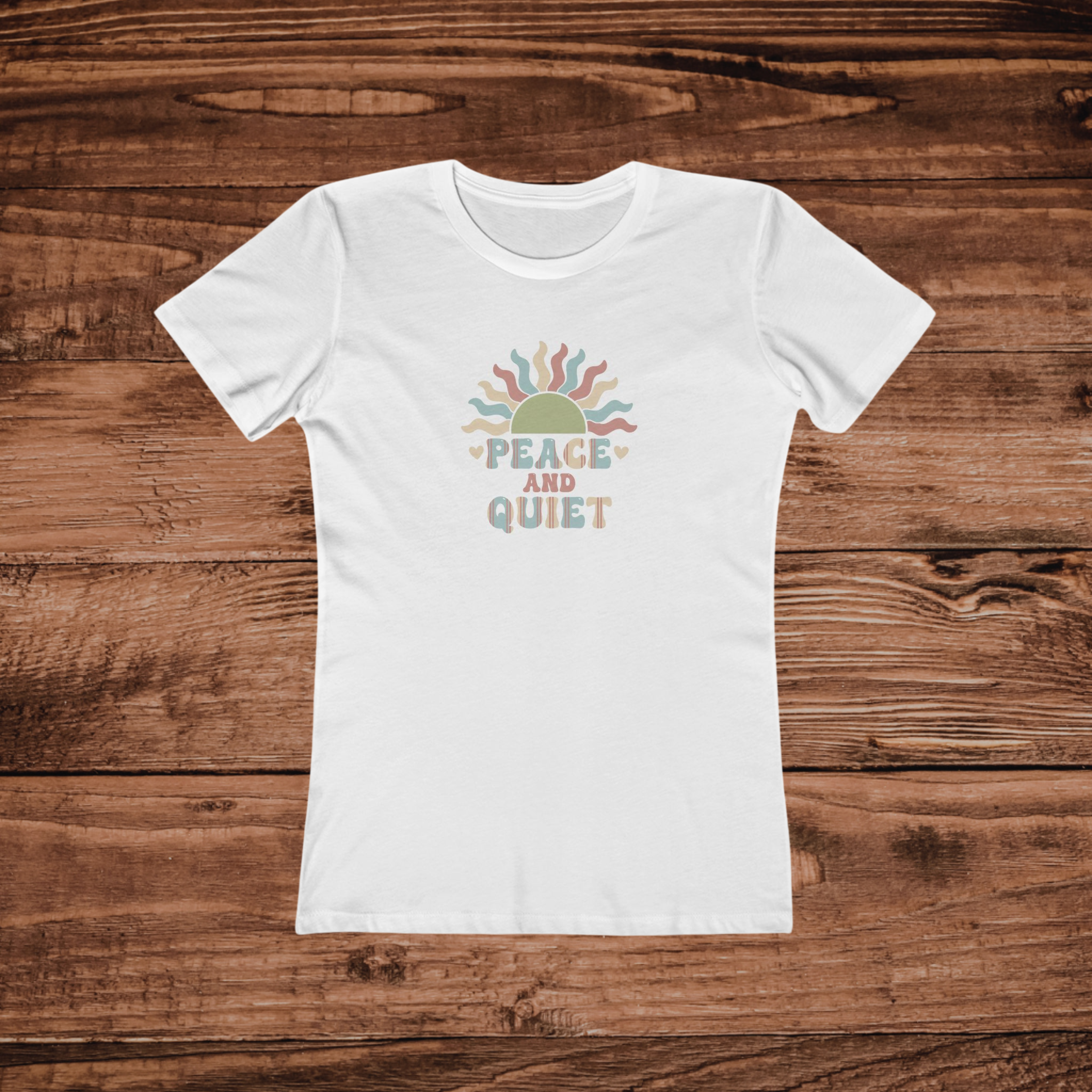 Peace and Quiet Sunburst T-Shirt | Retro Vibes, Graphic Tee