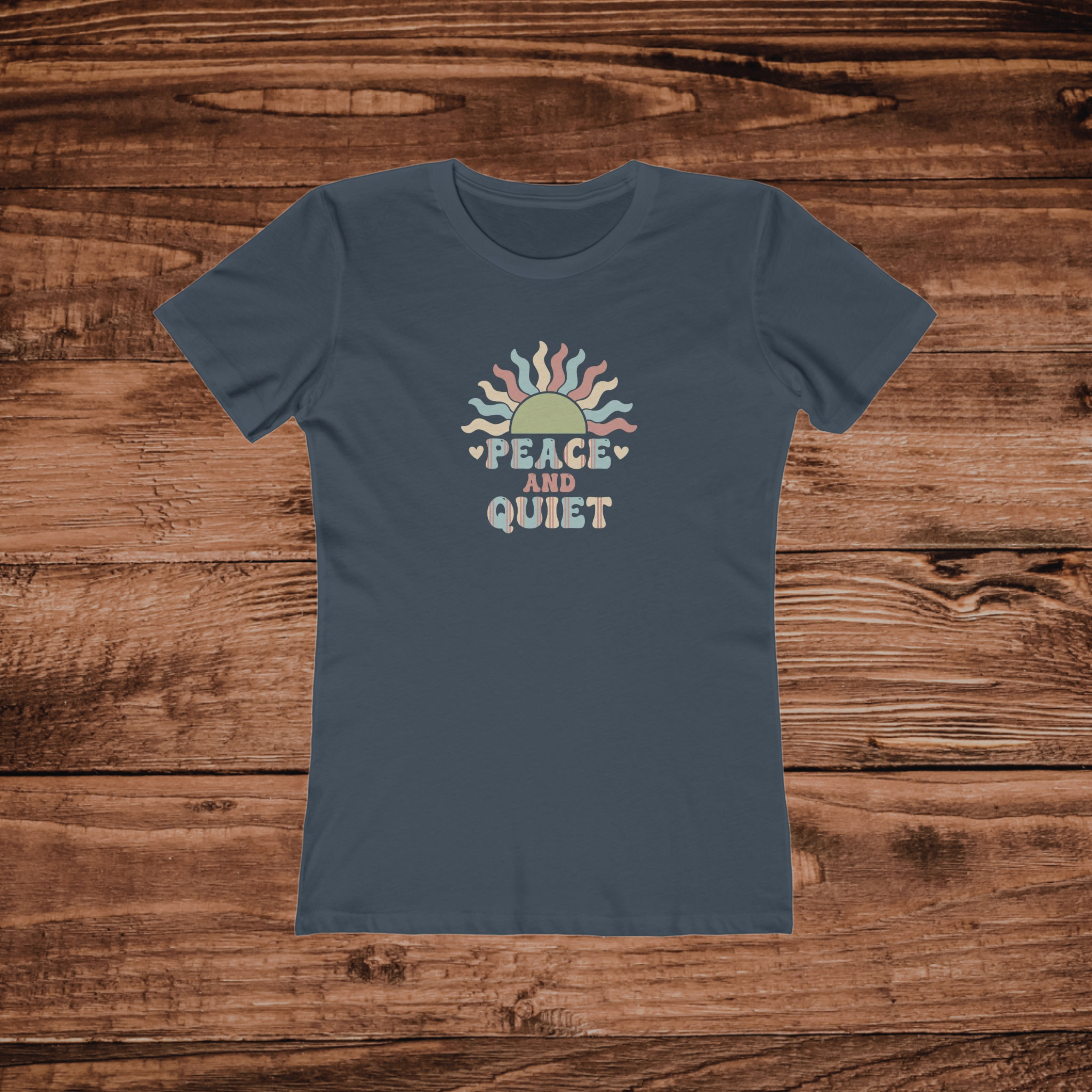 Peace and Quiet Sunburst T-Shirt | Retro Vibes, Graphic Tee