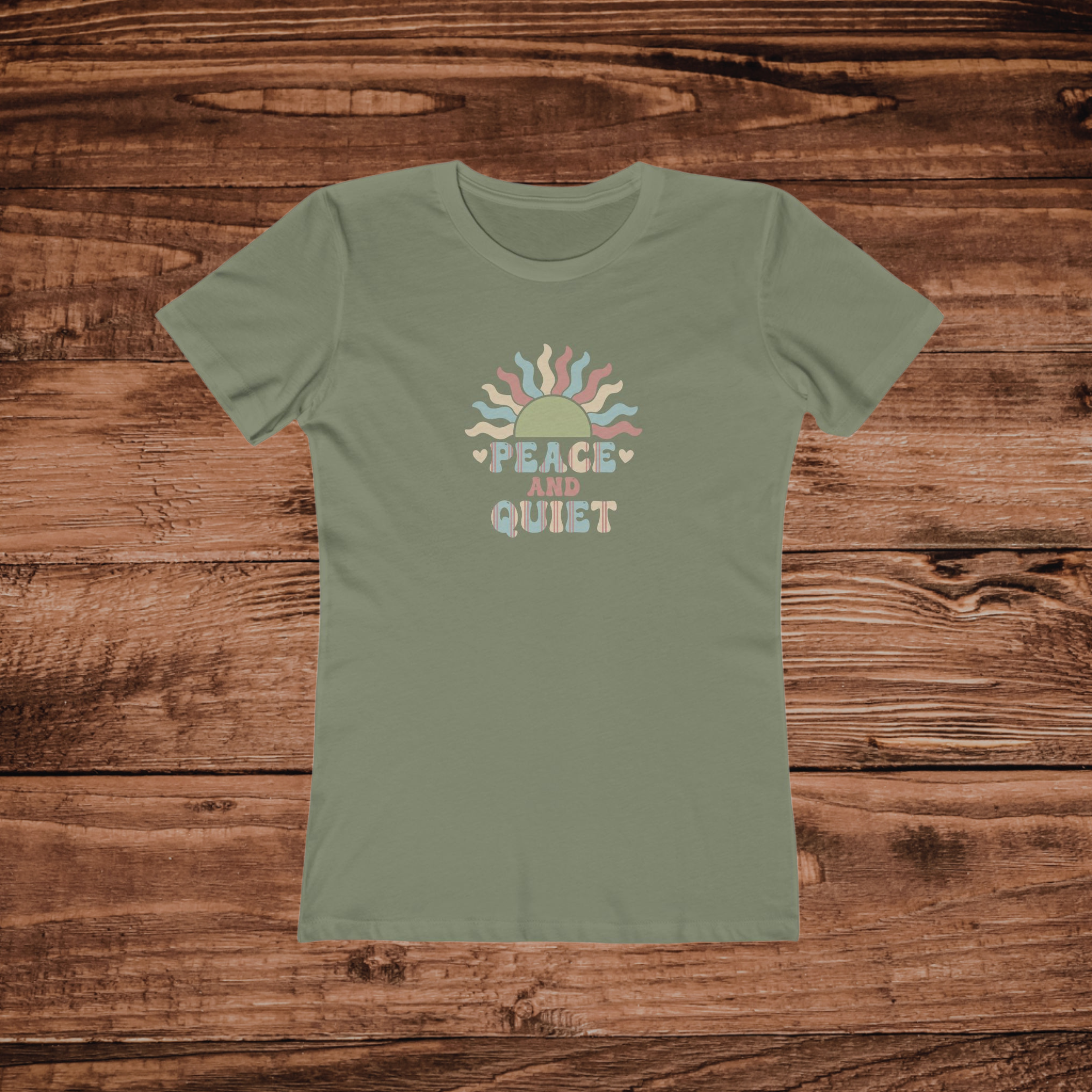 Peace and Quiet Sunburst T-Shirt | Retro Vibes, Graphic Tee