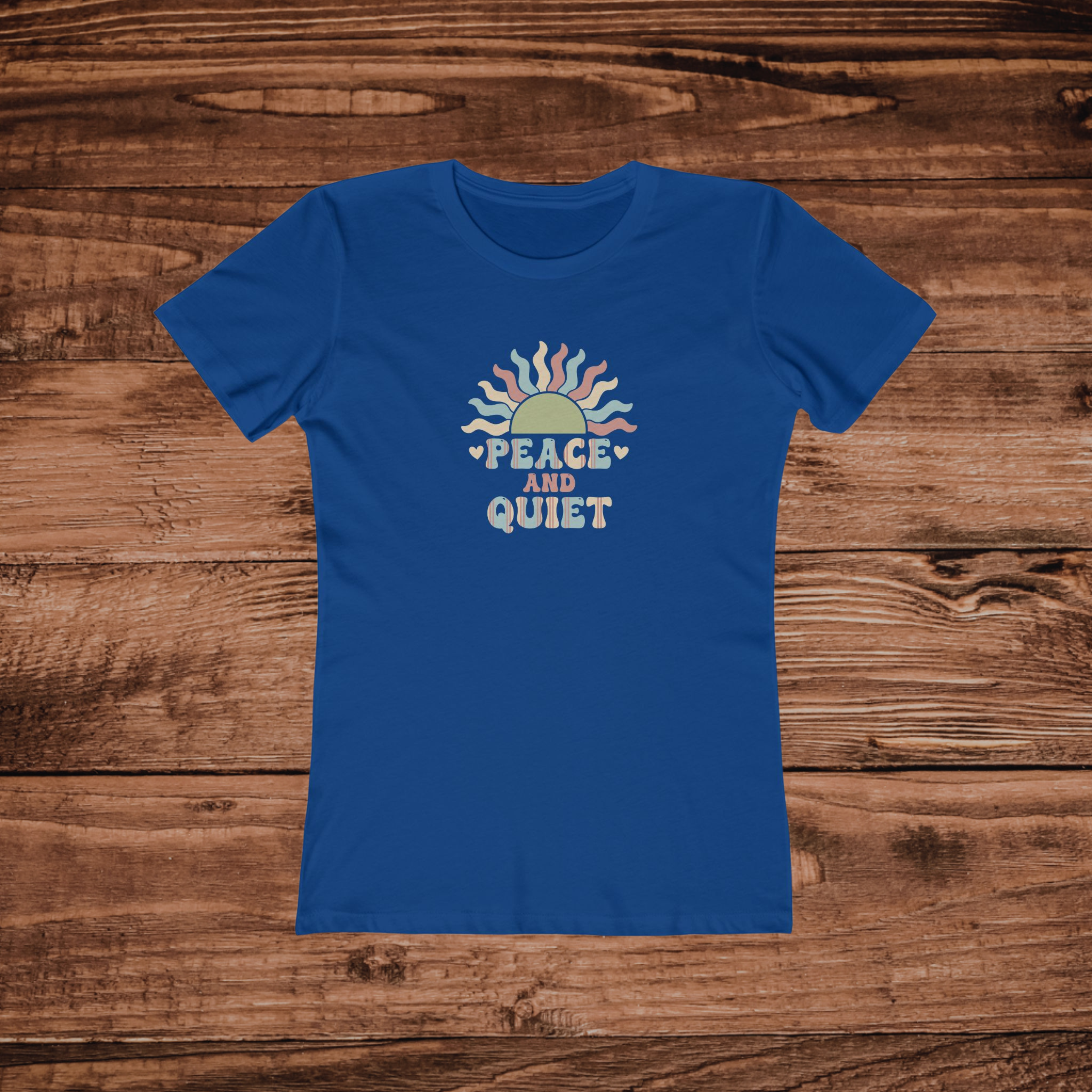 Peace and Quiet Sunburst T-Shirt | Retro Vibes, Graphic Tee