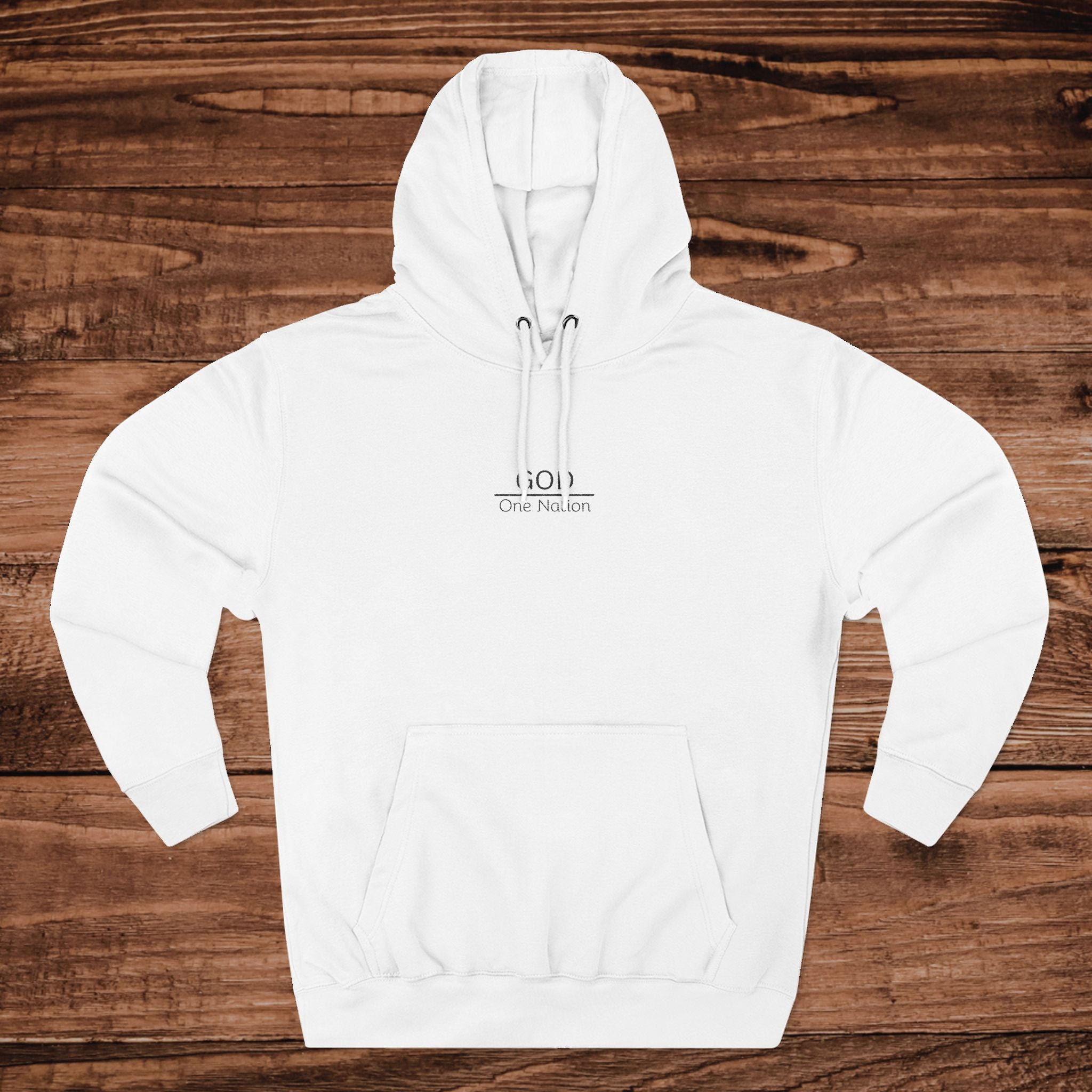 One Nation Under GOD Embroidary hoodie