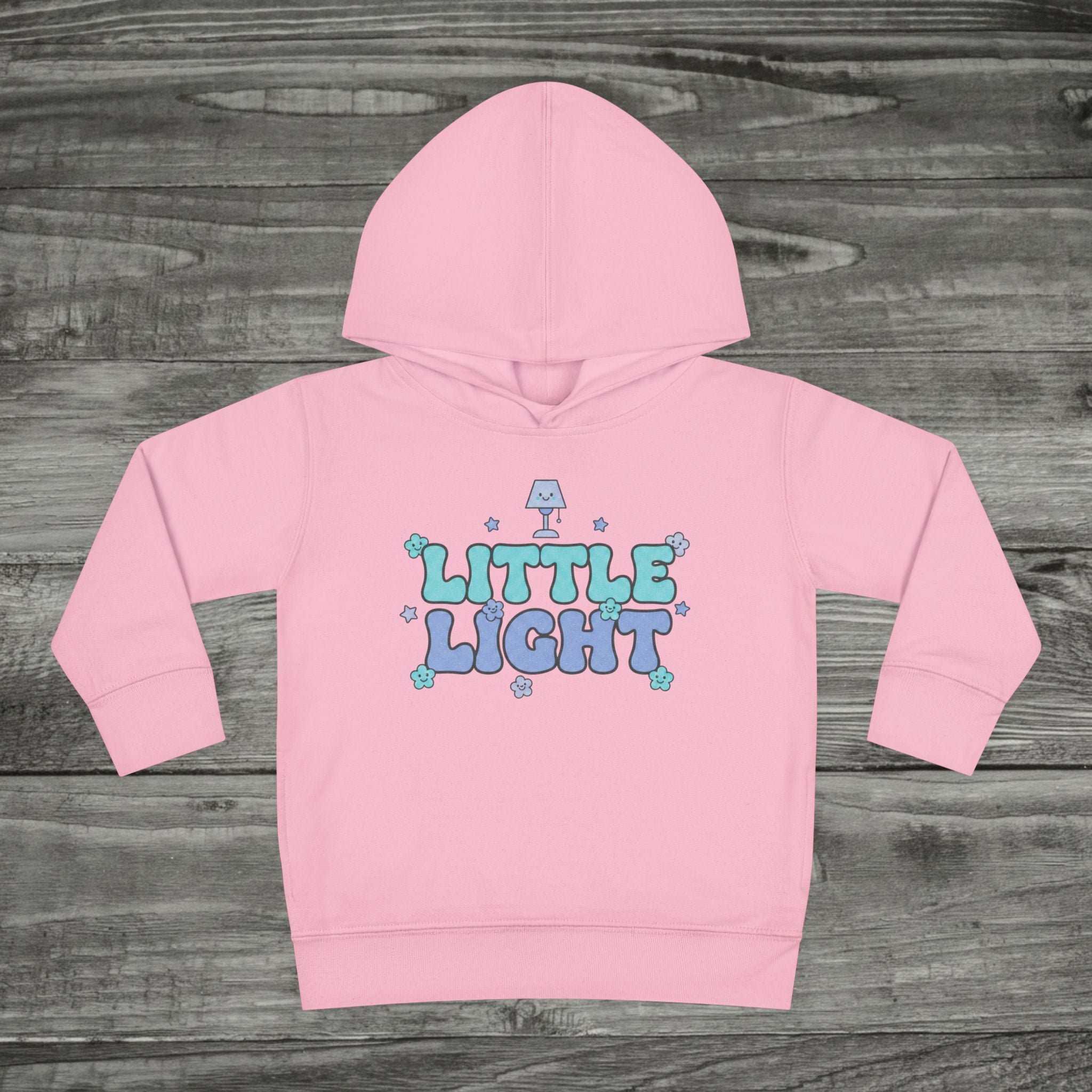 Little Light toddler hoodie Blue | kids pullover with lamp graphic