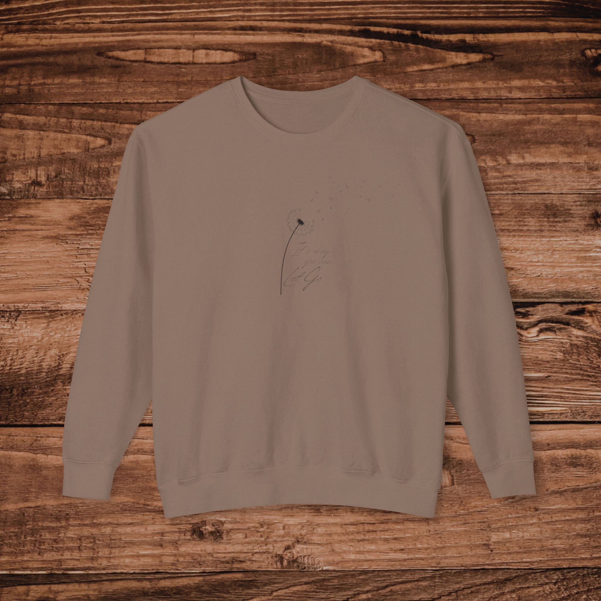 Minimalist Dandelion Sketch Sweatshirt, Floral Crewneck, Dandelion Art Pullover, Nature Lover Gift, Simple Aesthetic Sweater