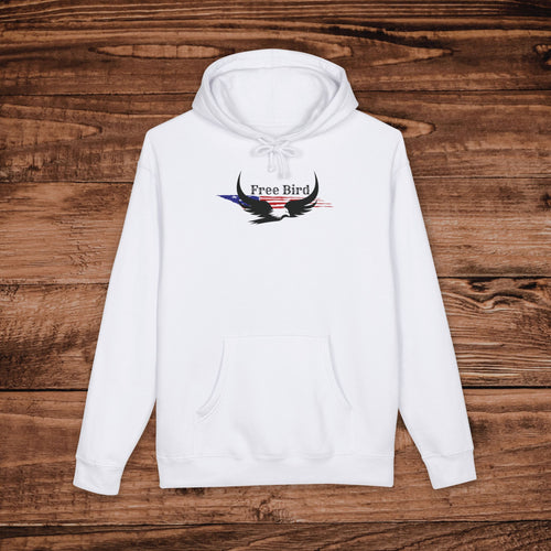 American Eagle Hoodie, Patriotic Free Bird Sweatshirt, 4th of July, Faith Nature Apparel, USA Pride Pullover, Minimalist Christian Hoodie
