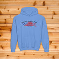 Kids Grateful Proud Free Hoodie, Patriotic Youth Sweatshirt, American Flag Kids Apparel, 4th of July Toddler Outfit, Minimalist USA Pride