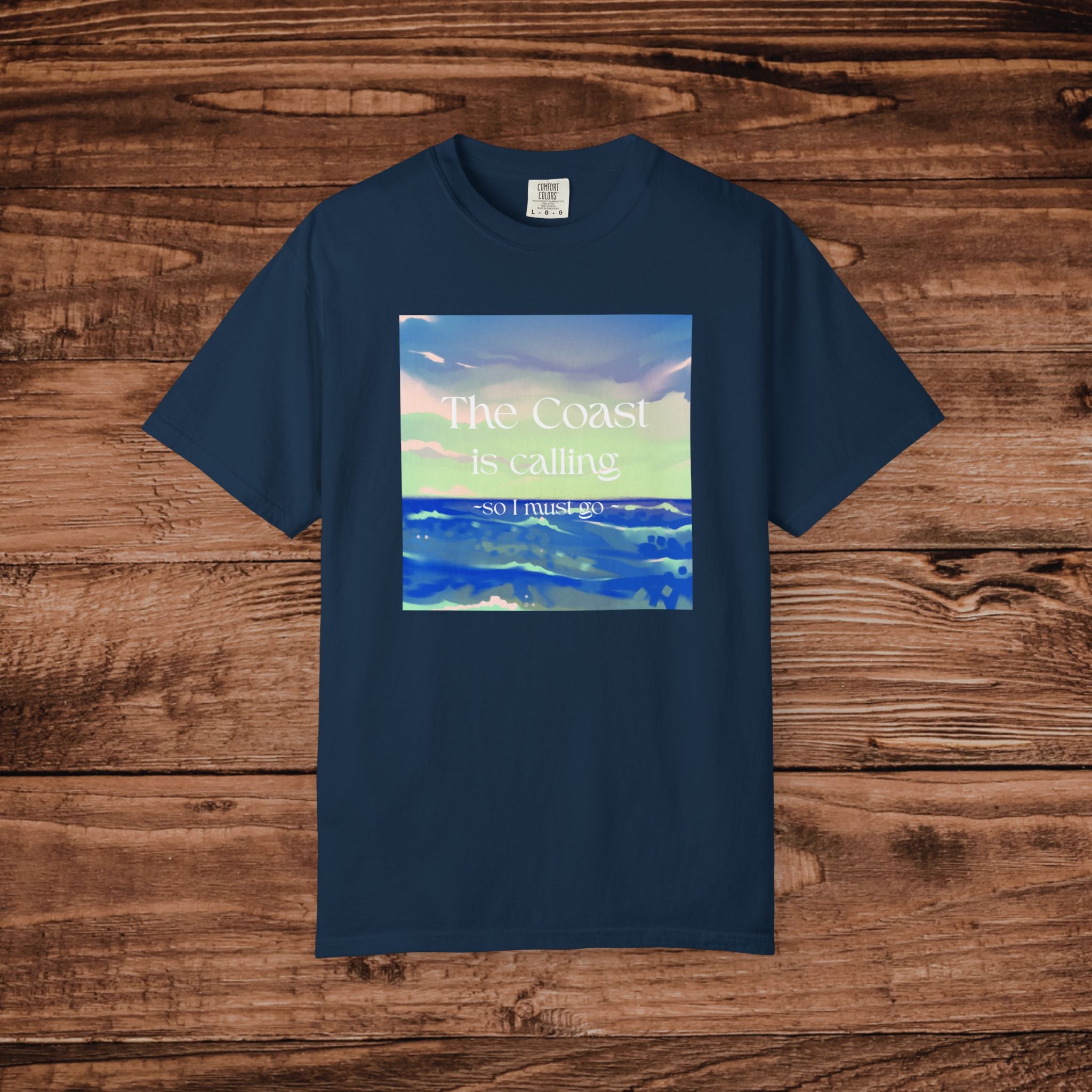The Coast Is Calling T-Shirt | Ocean Waves Coastal Tee