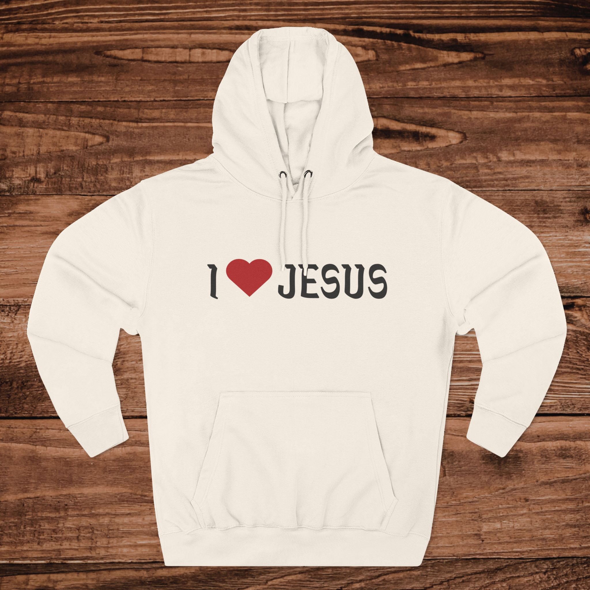 I Love Jesus Hoodie, Christian Pullover, Aesthetic Faith Sweatshirt, Jesus Shirt, Religious Gift, Oversized Christian Streetwear