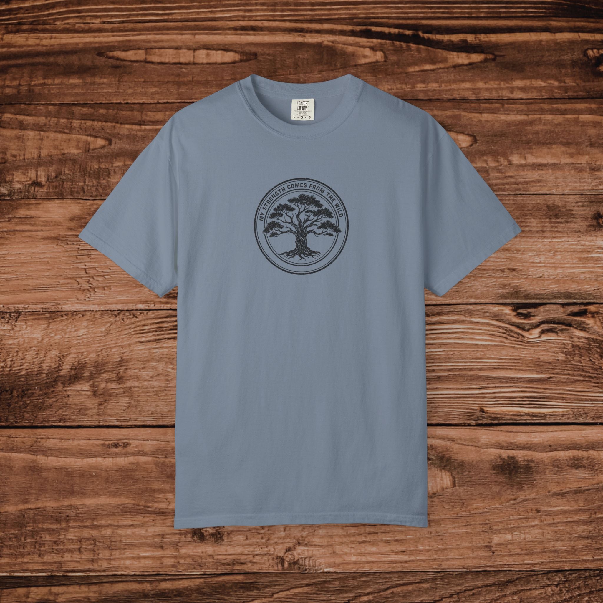 Oak Tree Logo T-shirt | Minimal Circle Nature Design