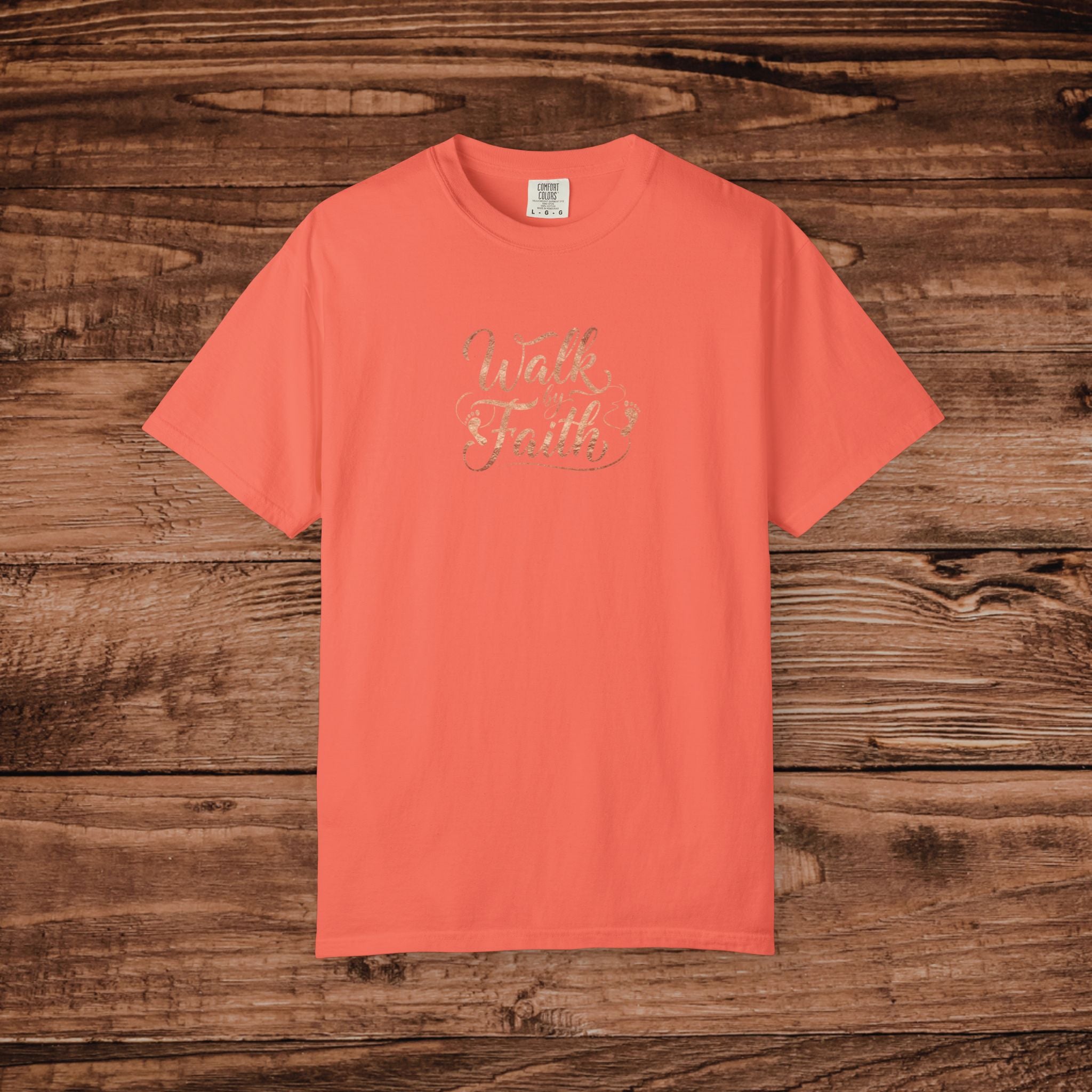 Walk by Faith T-shirt | Inspirational Christian Script Tee