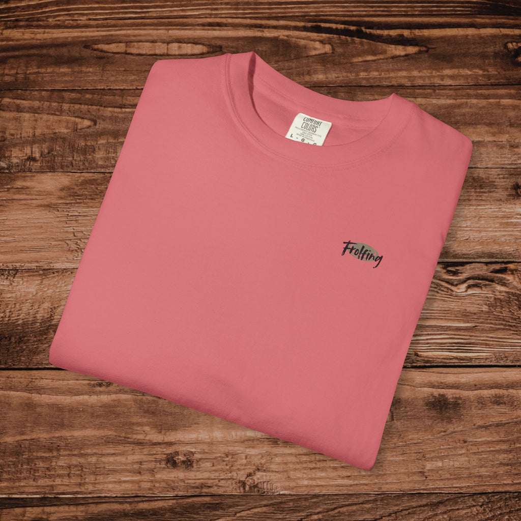 Frolfing Frisbee Golf T-Shirt, Dual Graphic Disc Golf Graphic Tee, Lets Go Frolfing, Frolf Gift, Disc Golfer Apparel, Outdoor Sports