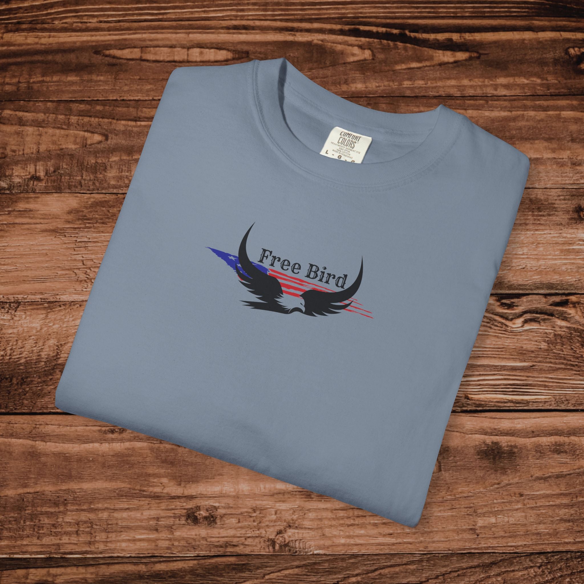 Free Bird T-Shirt, Vintage american flag Eagle Graphic Tee Boho Eagle Top