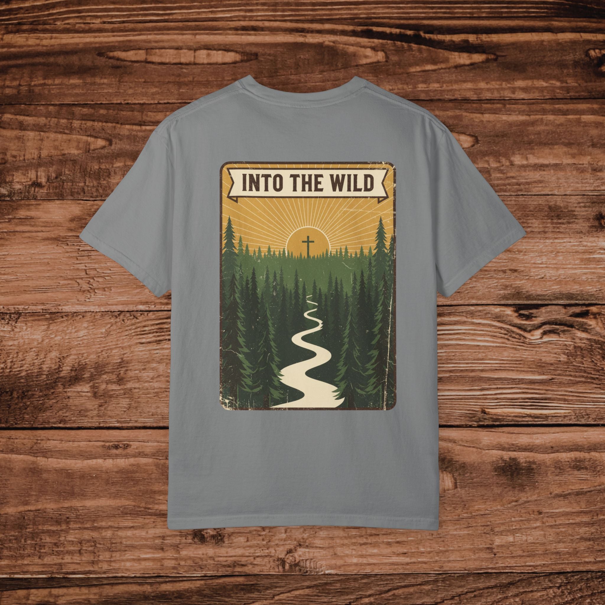Into the Wild graphic tee T-Shirt Adventure Nature Outdoors