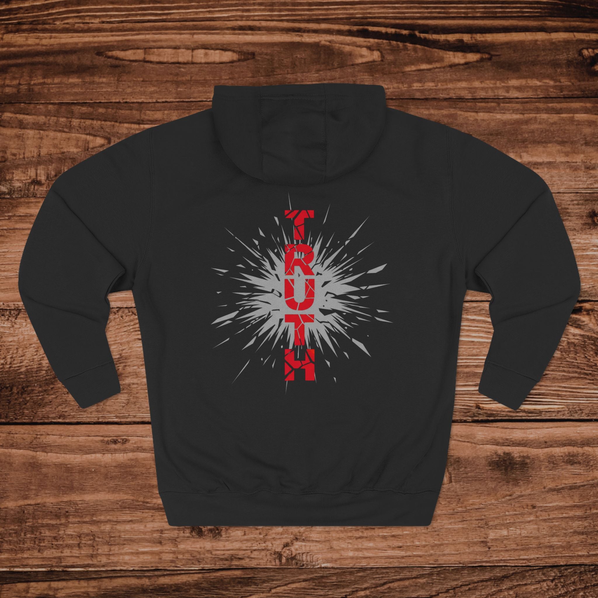 Truth Vertical Burst Hoodie  Graphic Pullover for Statement Style