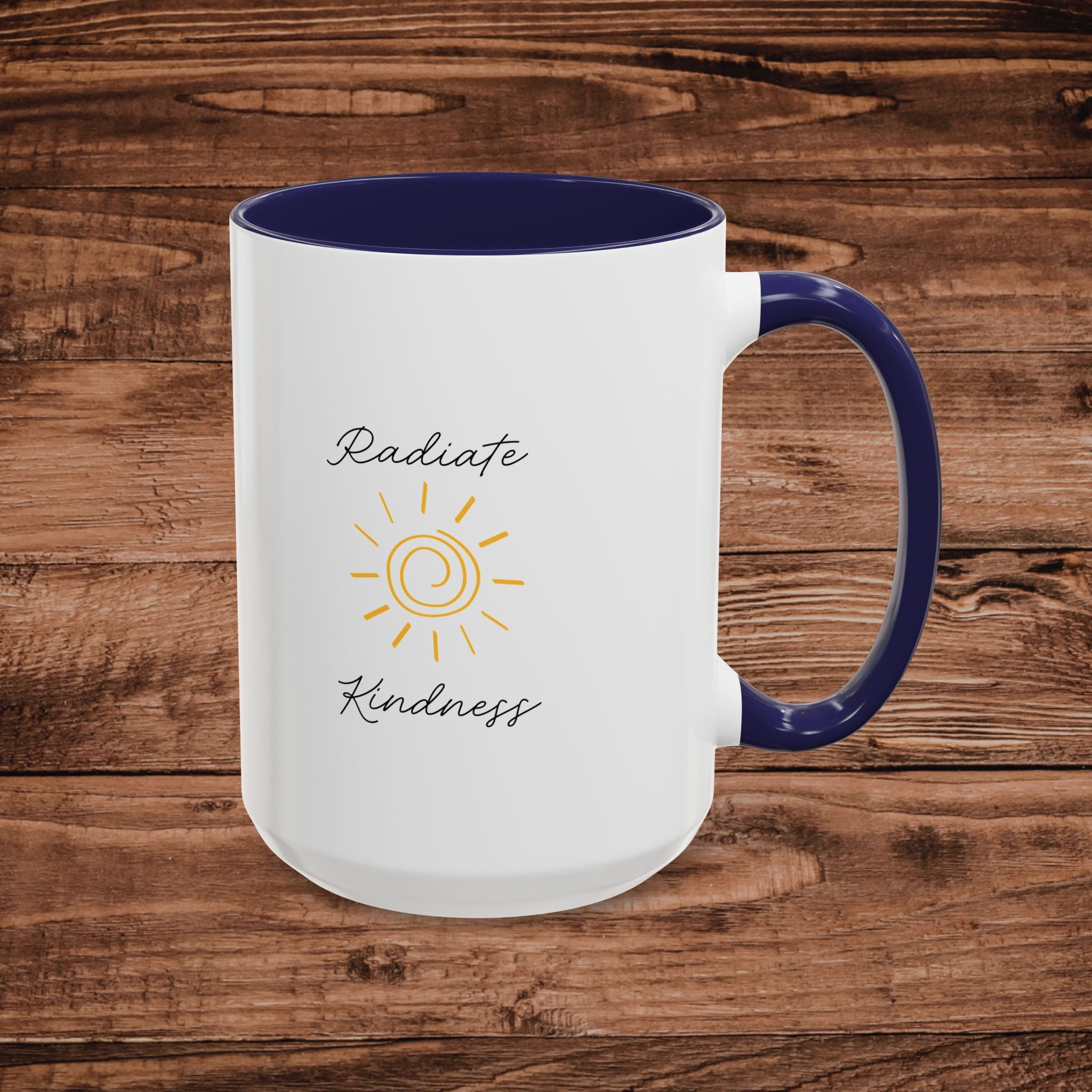 Radiate Happiness Sun Accent Coffee Mug