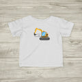 Excavator Infant Tee | Cute Construction Truck Graphic