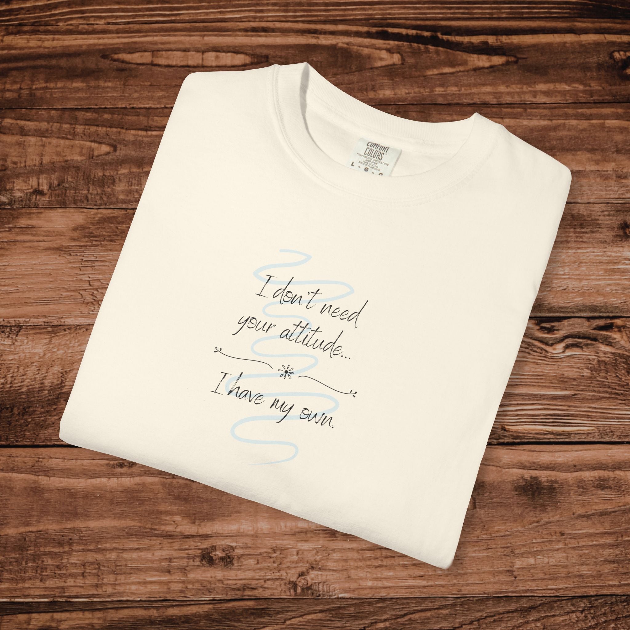 I Have My Own Attitude Shirt, Sarcastic Women's Graphic Tee, Funny Saying T-Shirt, Comfort Colors 1717 Top, Sassy Minimalist Gift for Her