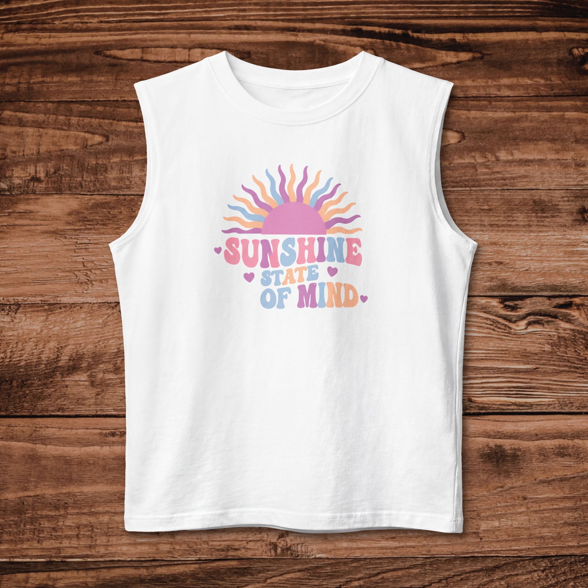 Sunshine State of Mind Tank | Pastel Sun Graphic