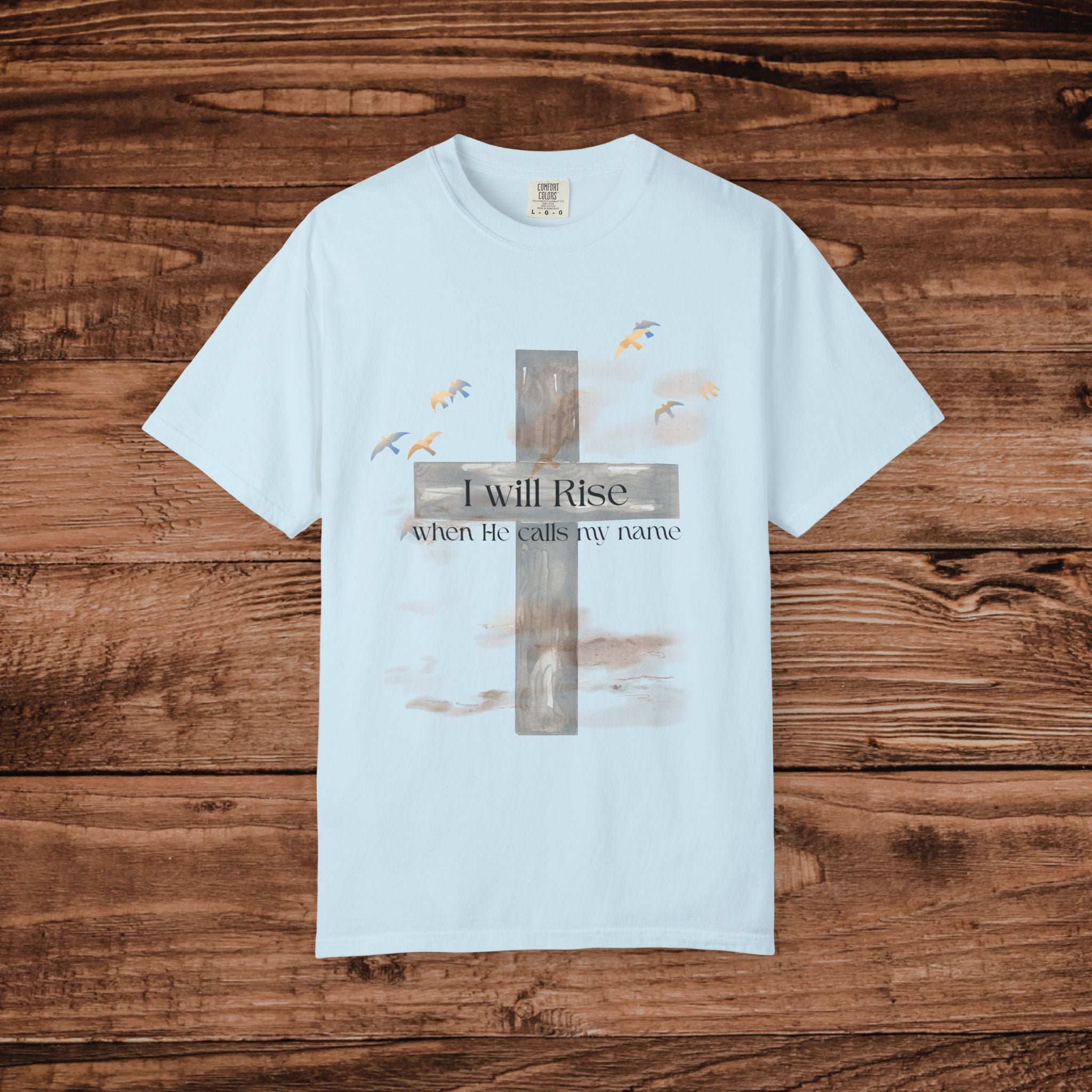 I Will Rise cross design T-Shirt | Christian faith
