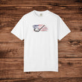 Golf Cross Patriotic Shirt for Men, Patriotic Golf Tee, Christian Golfer Gift, USA Flag Fairways T-Shirt, Minimalist Religious Golf Top
