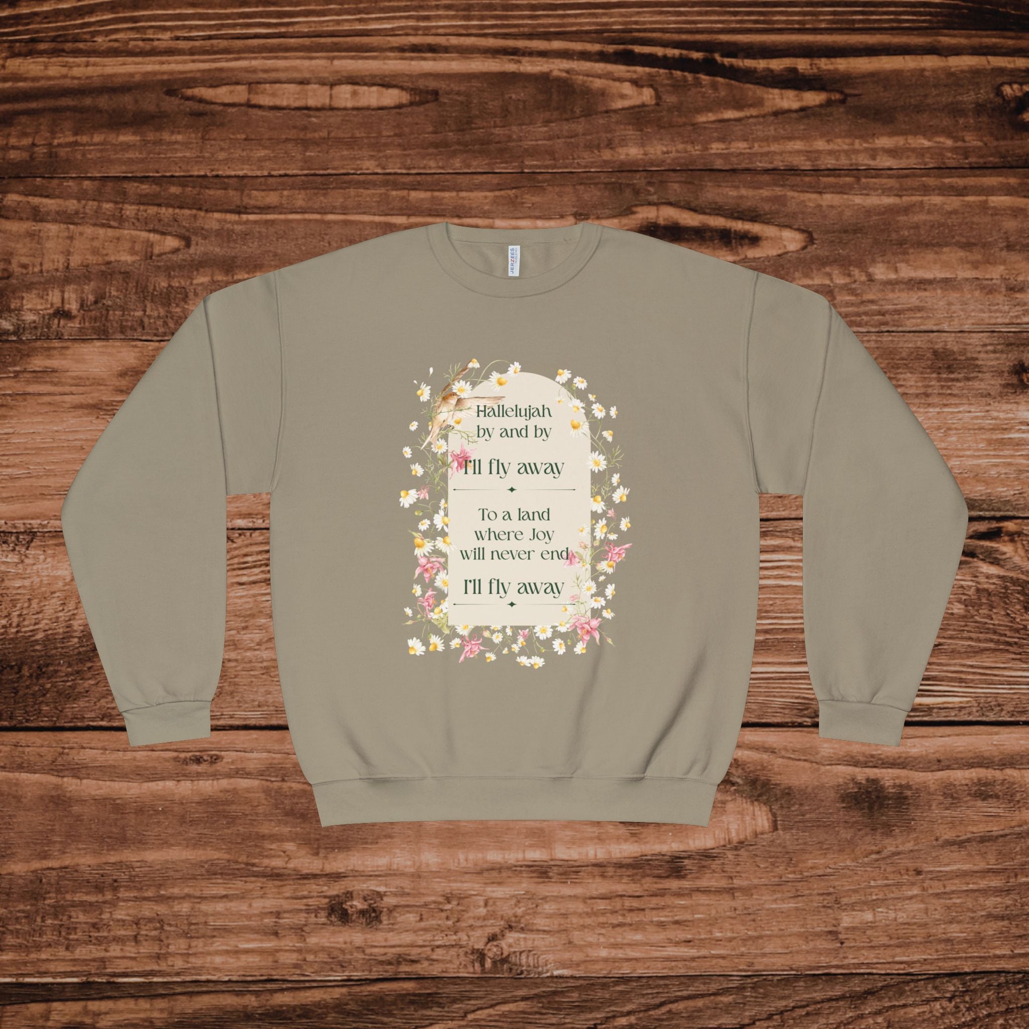 I'll fly away Christian crewneck sweatshirt | floral
