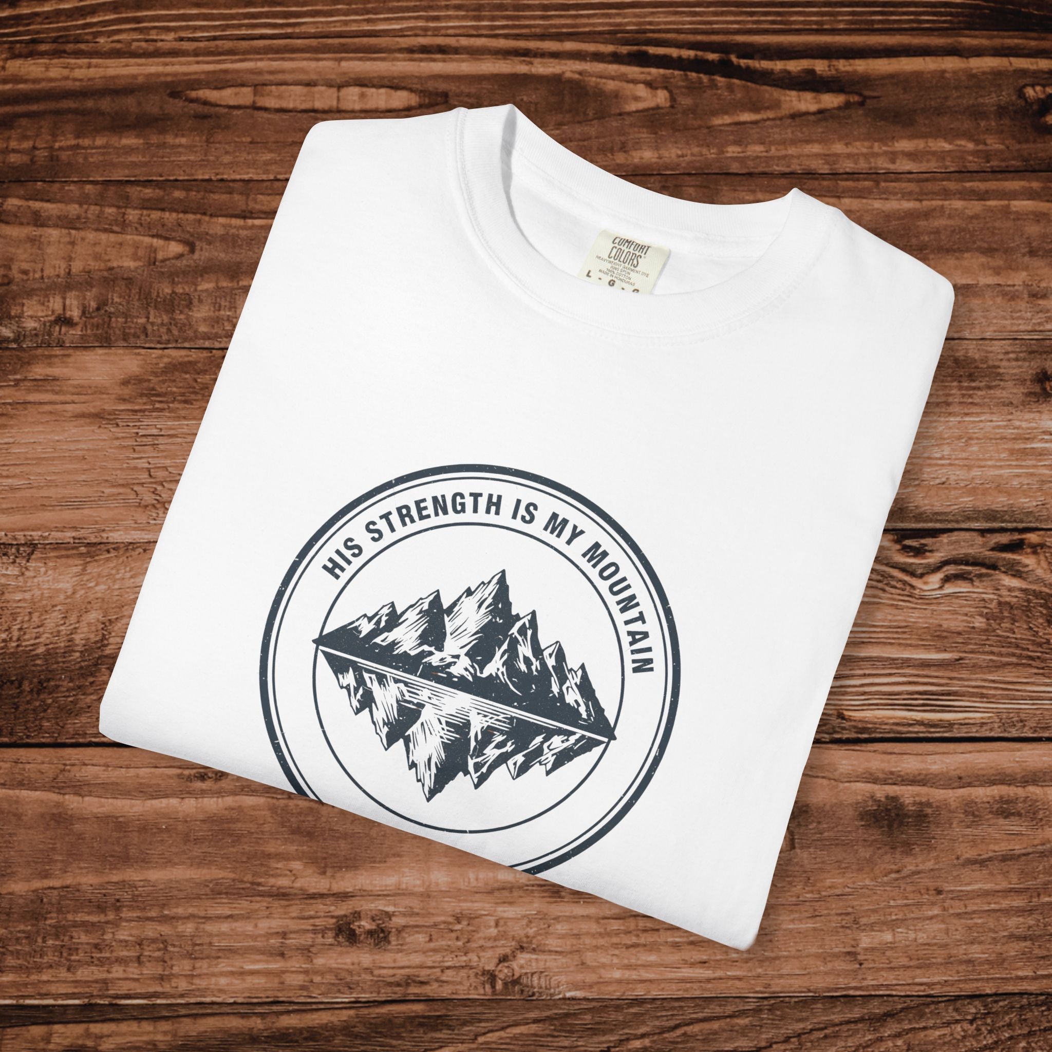 Mountain Reflection emblem T-Shirt Wilderness outdoor nature tee