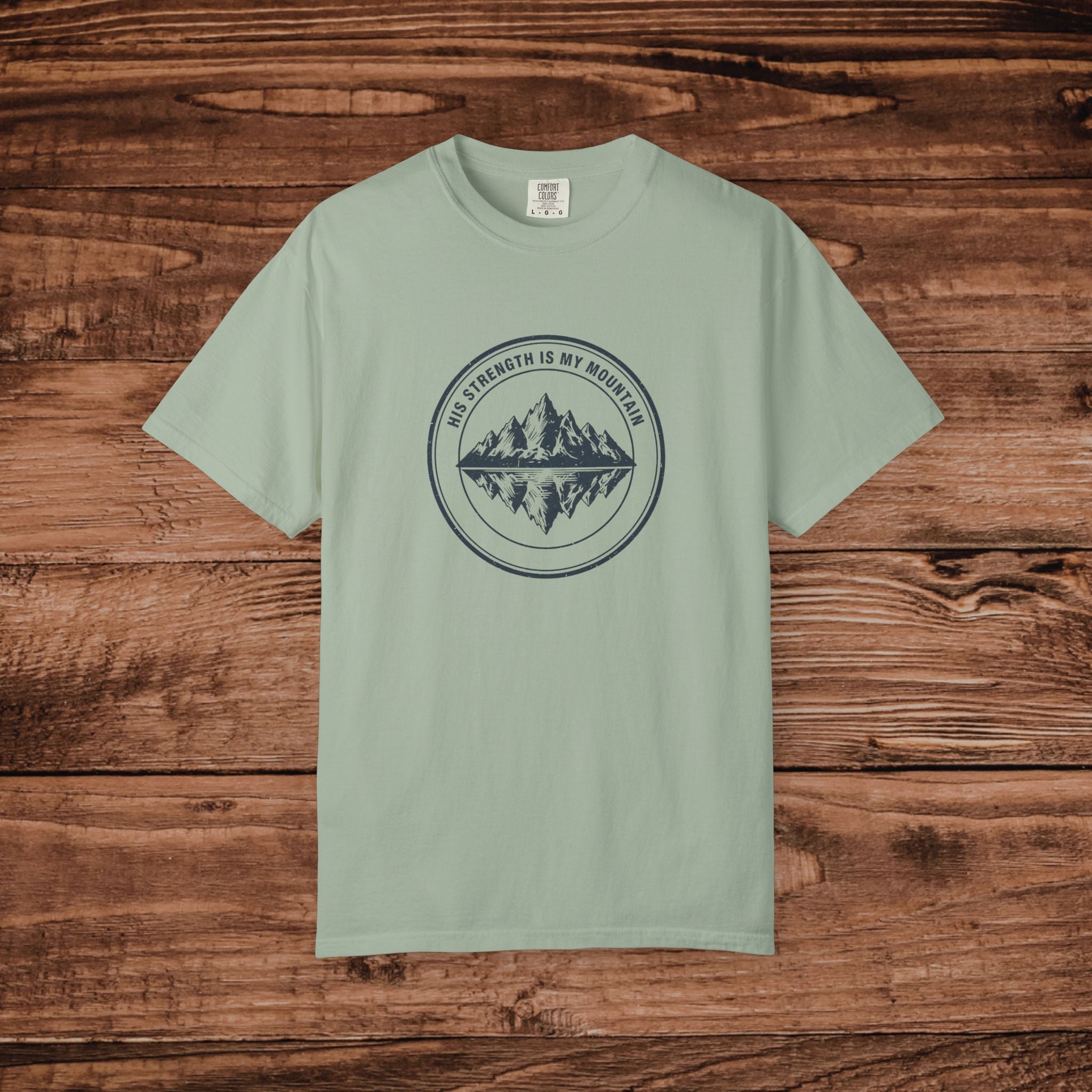 Mountain Reflection emblem T-Shirt Wilderness outdoor nature tee