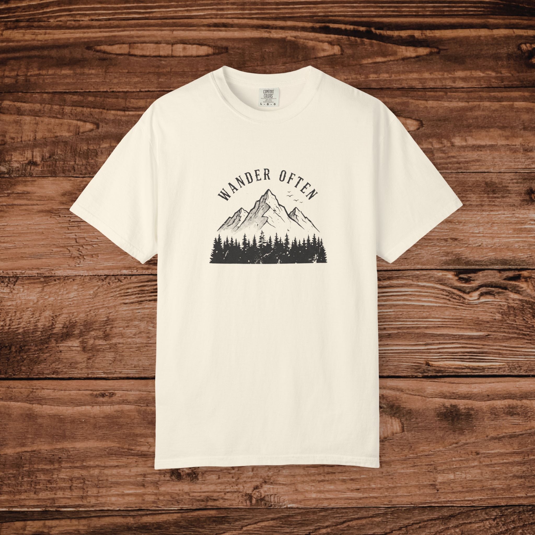 Wander Often Mountain Forest T-shirt | Adventure Nature Tee