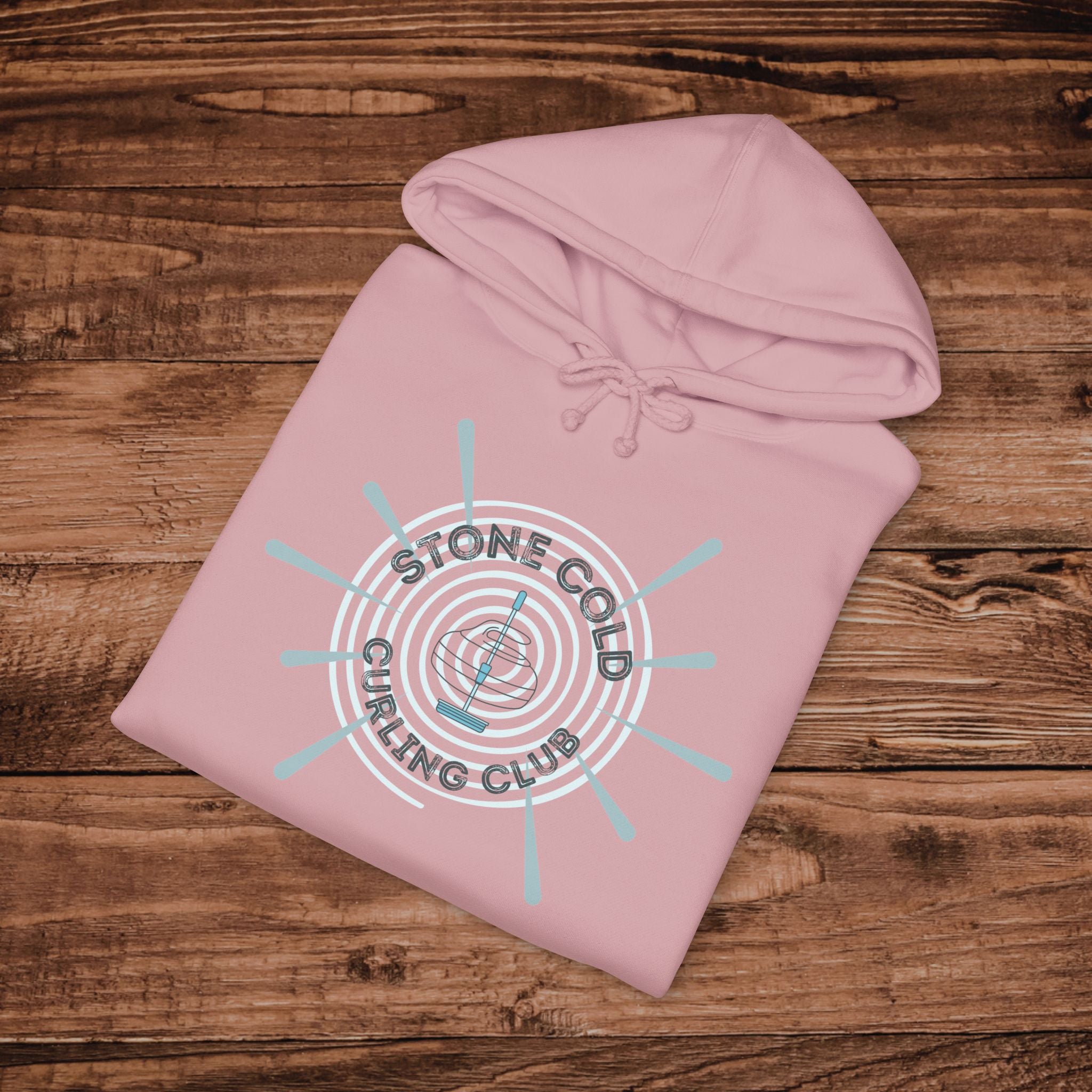 Stone Cold Curling Club Hoodie, Curling Stone Sweatshirt, Minimalist Curling Sweatshirt, Curler Hoodie, Aesthetic Curling Pullover