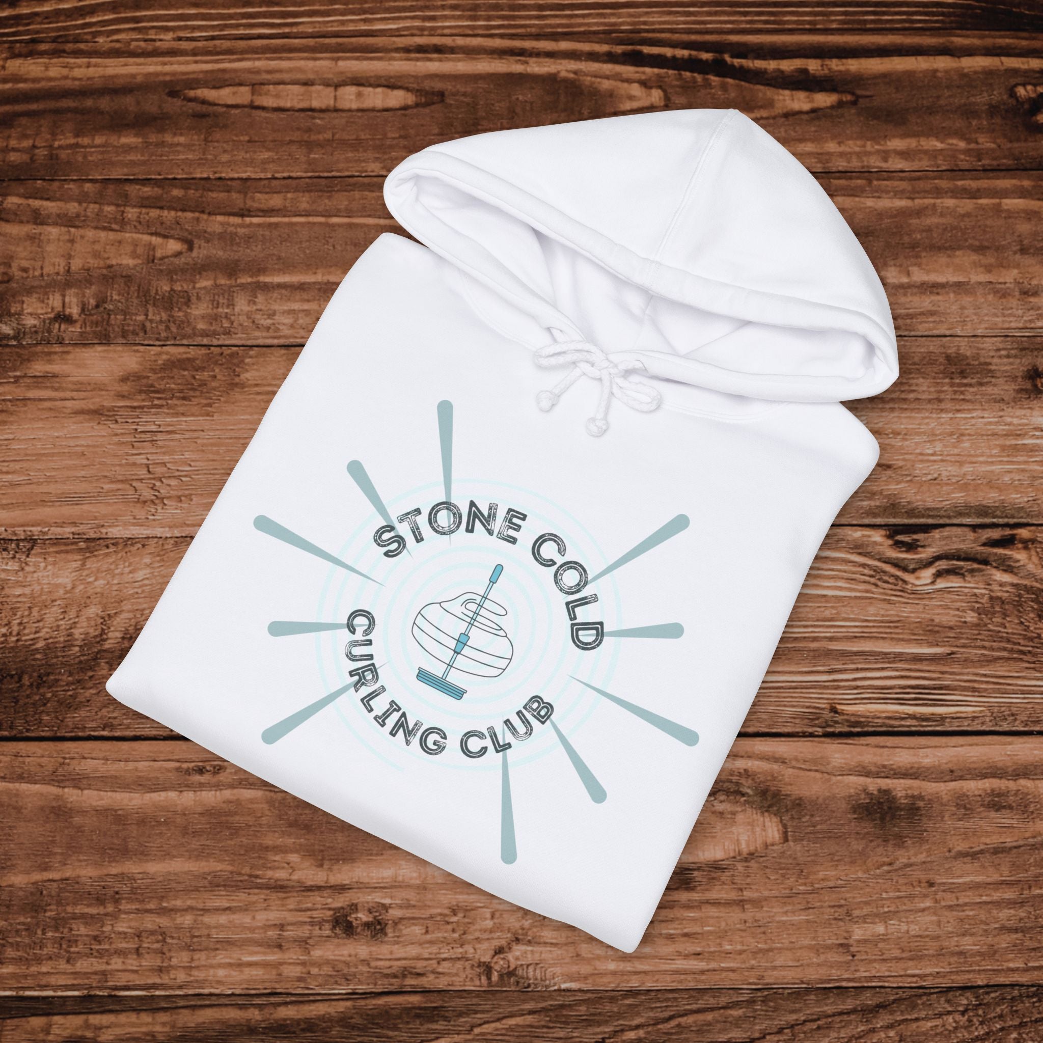 Stone Cold Curling Club Hoodie, Curling Stone Sweatshirt, Minimalist Curling Sweatshirt, Curler Hoodie, Aesthetic Curling Pullover