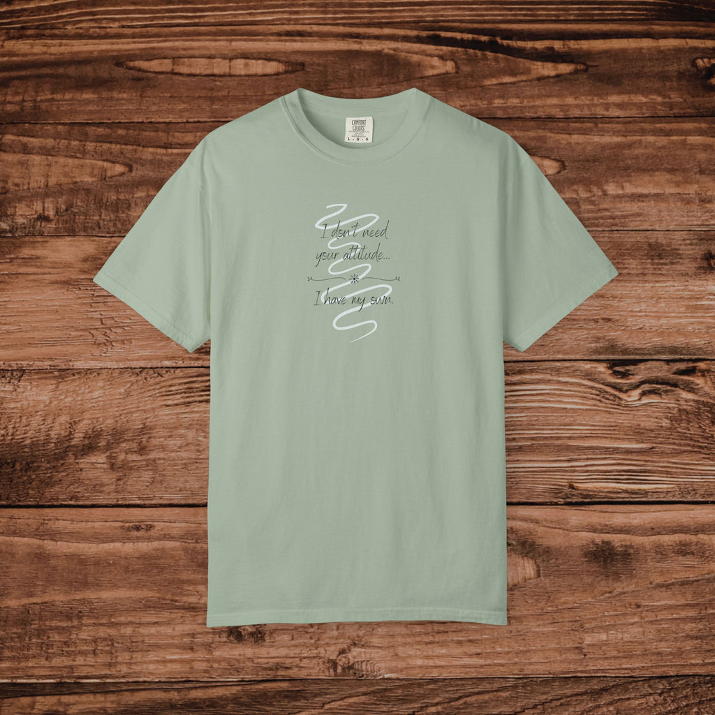 I Have My Own Attitude Shirt, Sarcastic Women's Graphic Tee, Funny Saying T-Shirt, Comfort Colors 1717 Top, Sassy Minimalist Gift for Her