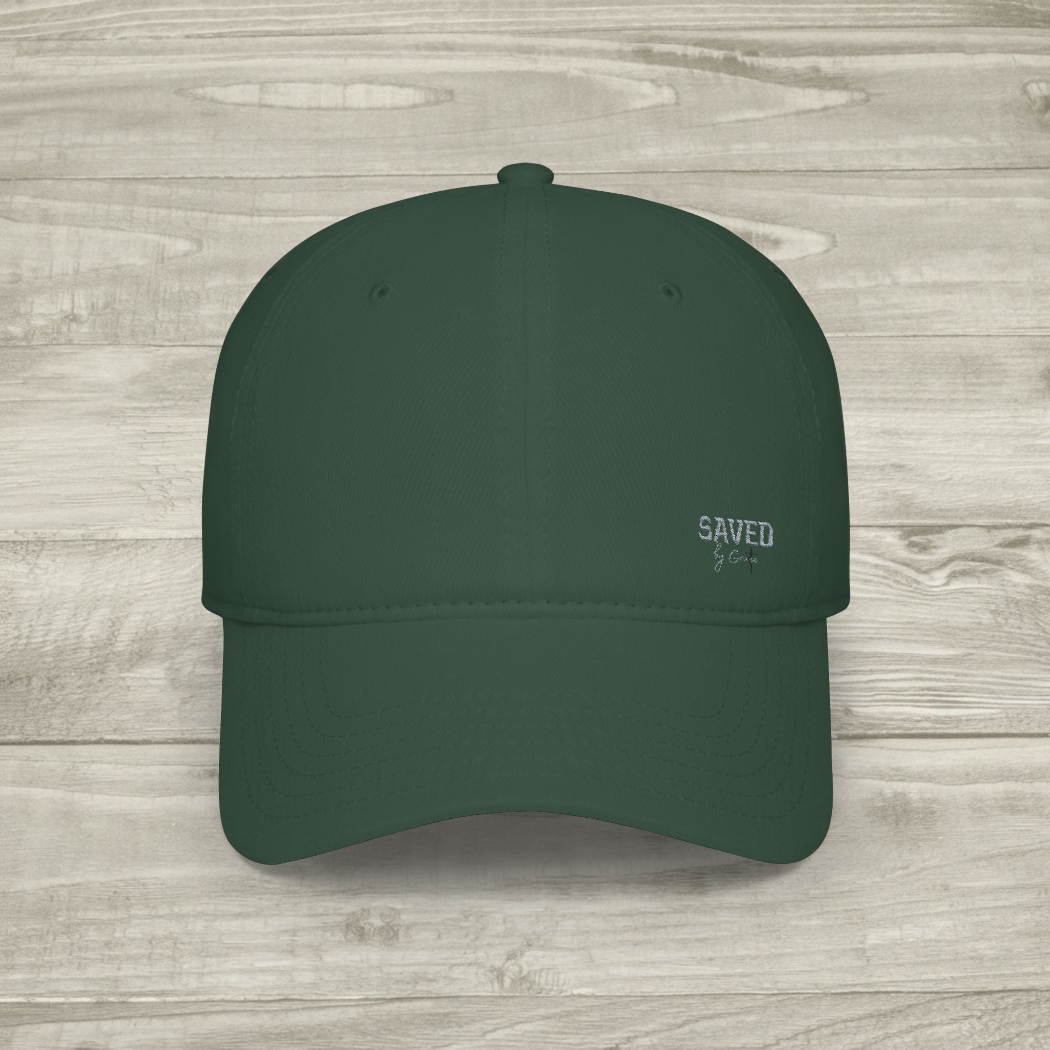 Embroidered Saved by Grace Hat, Christian Aesthetic Baseball Cap, Minimalist Faith Hat, Religious Streetwear Headwear, Embroidered Cross Cap