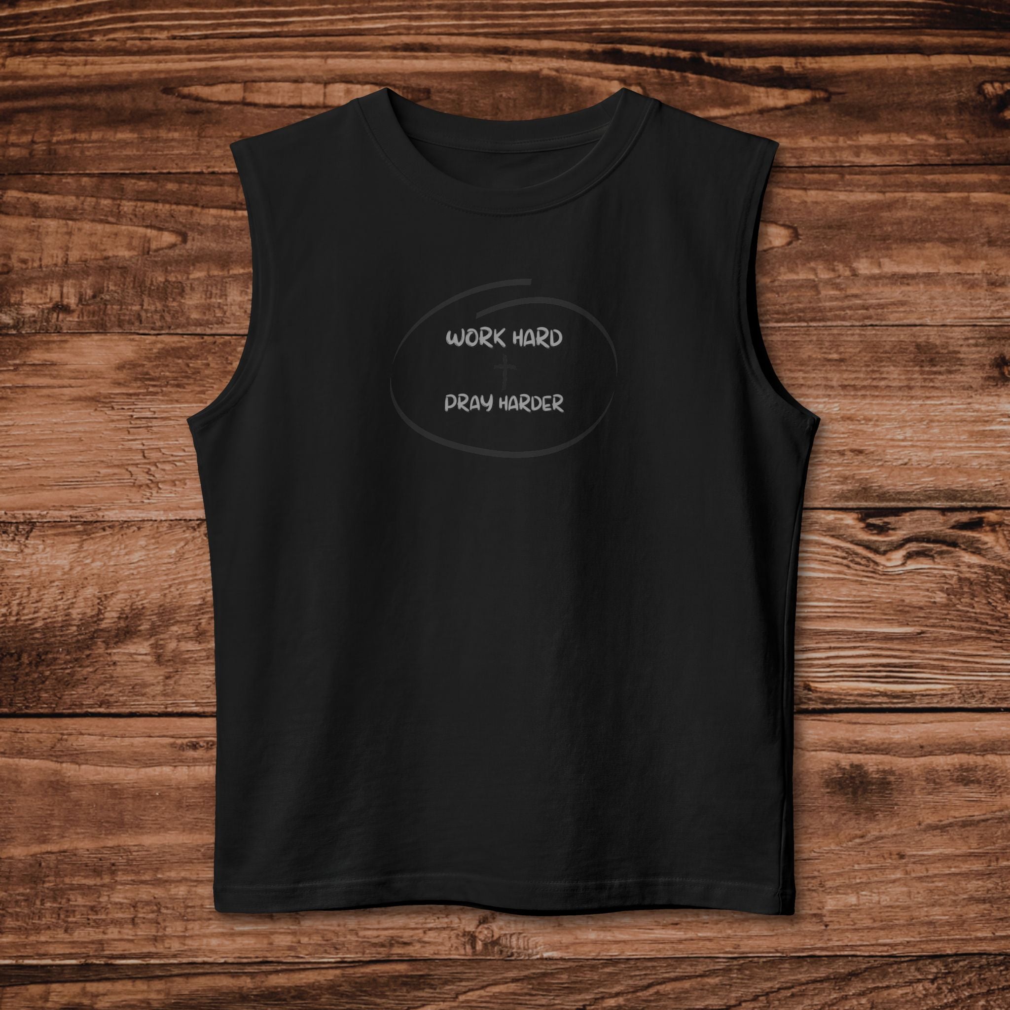Work Hard Pray Harder Tank | Motivational Fitness Muscle Shirt