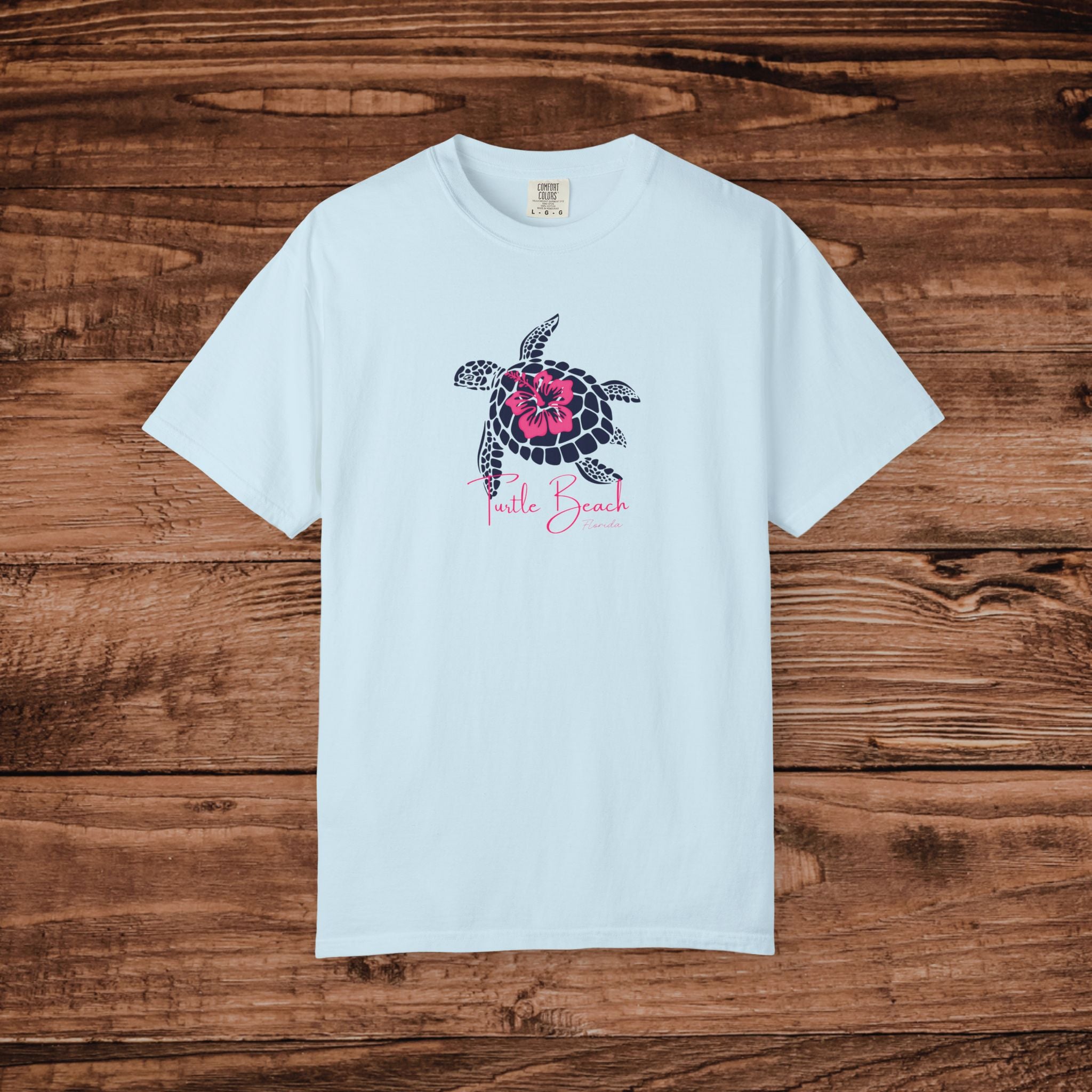 Turtle Beach Florida Shirt, Vintage Sea Turtle Tee, Coastal Aesthetic Beach Top, Florida Vacation Souvenir, Comfort Colors Unisex T-shirt