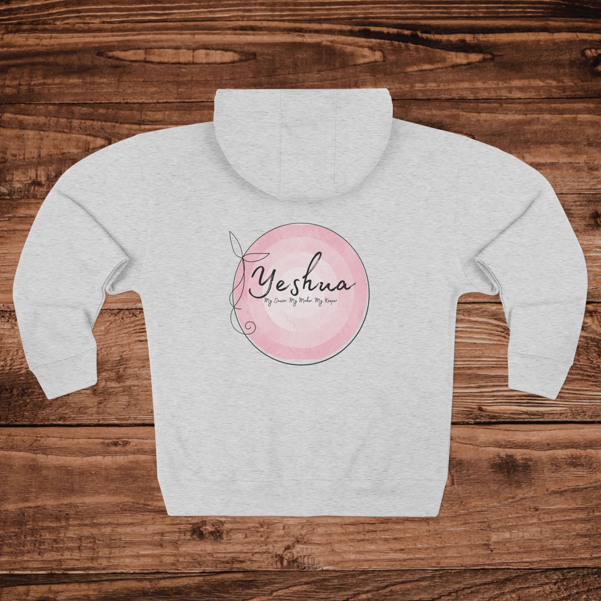 Yeshua Watercolor Circle Zip Hoodie