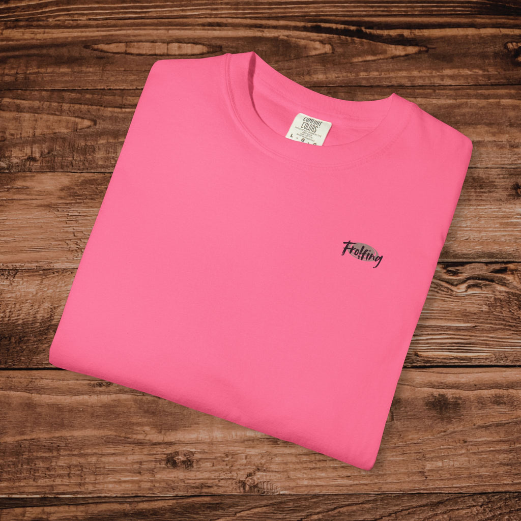 Frolfing Frisbee Golf T-Shirt, Dual Graphic Disc Golf Graphic Tee, Lets Go Frolfing, Frolf Gift, Disc Golfer Apparel, Outdoor Sports