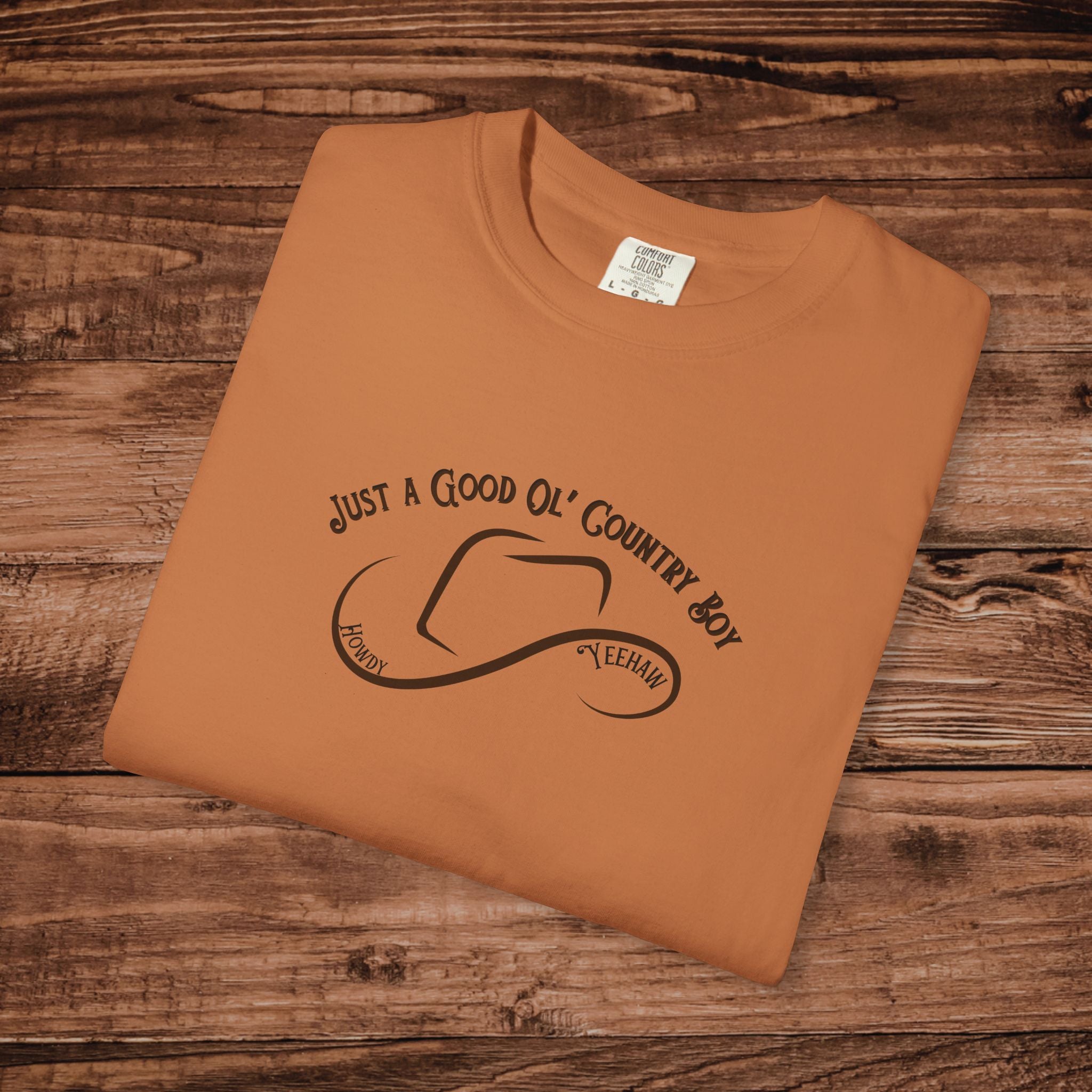 Good Ol Country Boy T-Shirt, Vintage Cowboy Graphic Tee, Retro Southern Farm Shirt, Gift for Country Music Fan, Comfort Colors Tee