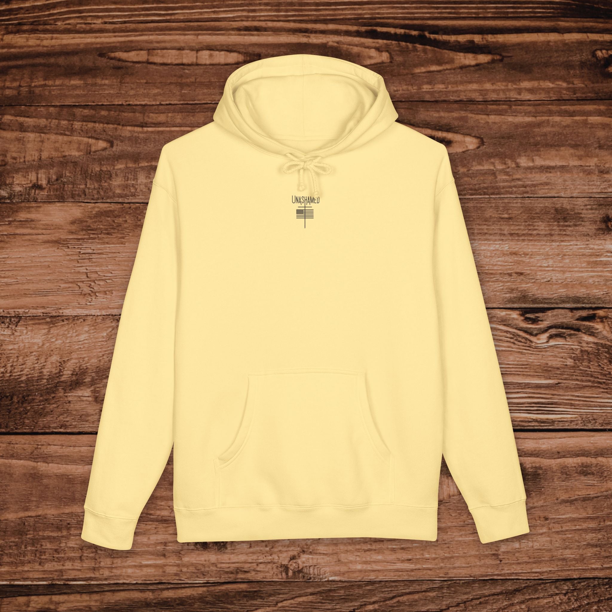 Embroidered Unashamed Flag Cross Hoodie, American Pride, Christian Graphic Hoodie, Aesthetic Patriotic Sweatshirt Sweater